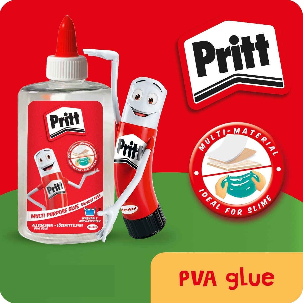 Unibond Pritt PVA Multi Glue - Solvent Free & Washable | 145ml Clear Liquid 3