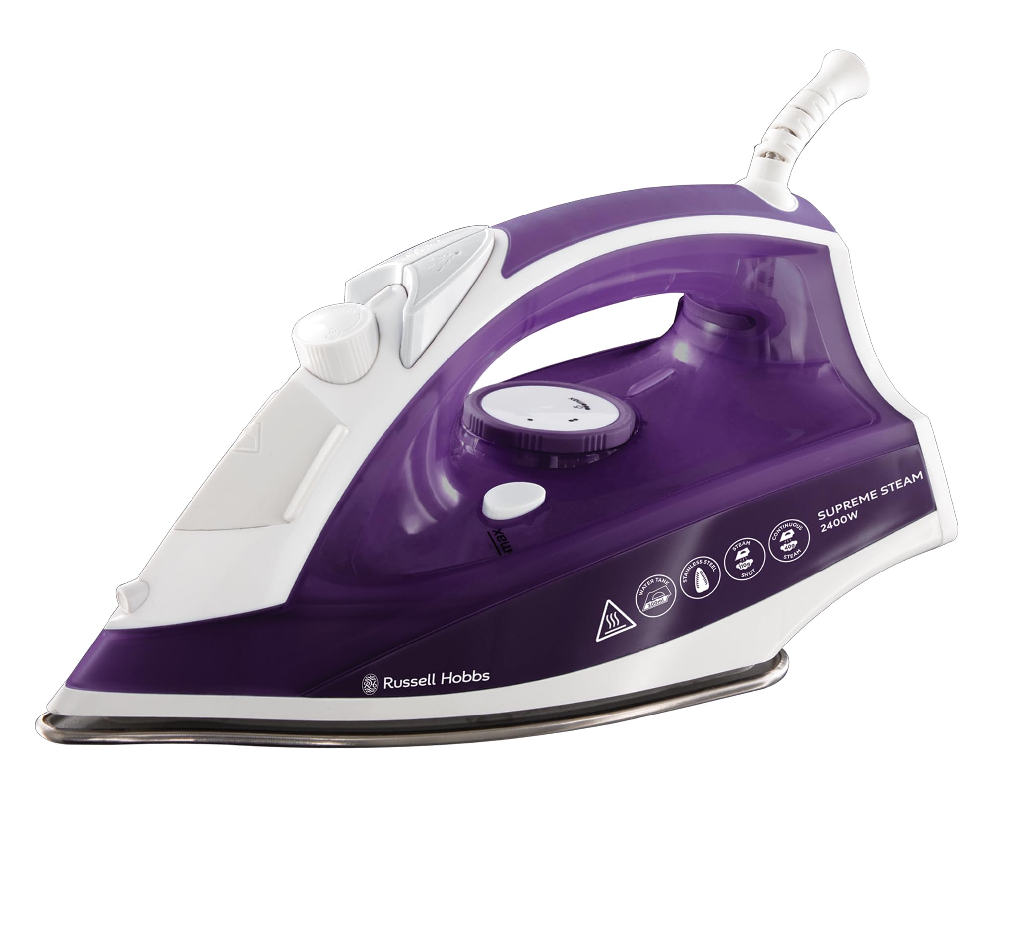 Russell Hobbs Supreme Steam Iron - 2400W Power | Stainless Steel Soleplate | Vertical Steam 1