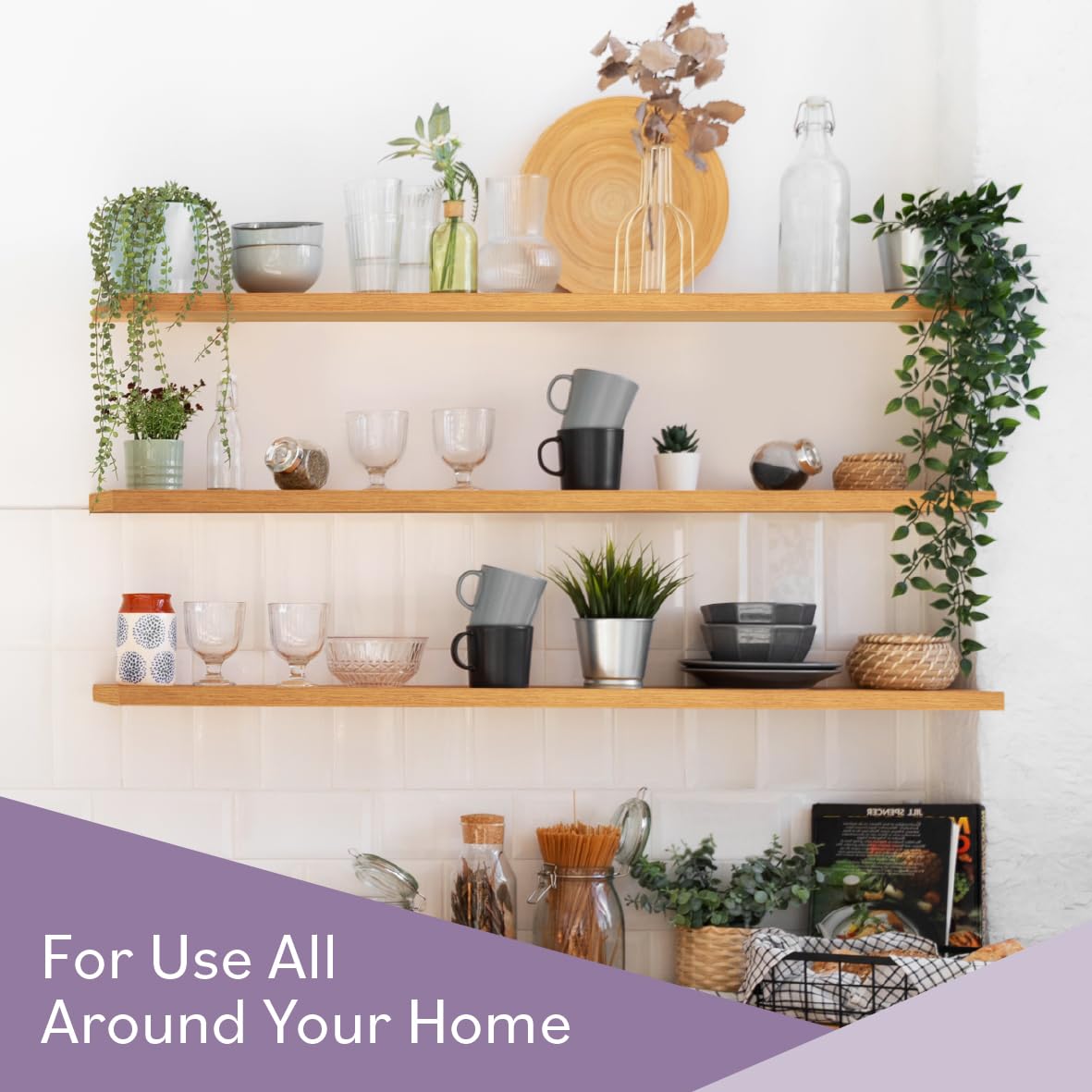 Anika Floating Shelf - Oak Effect | 120cm Length | 3.8cm Thick Hollowboard | Max Load 15KG 7