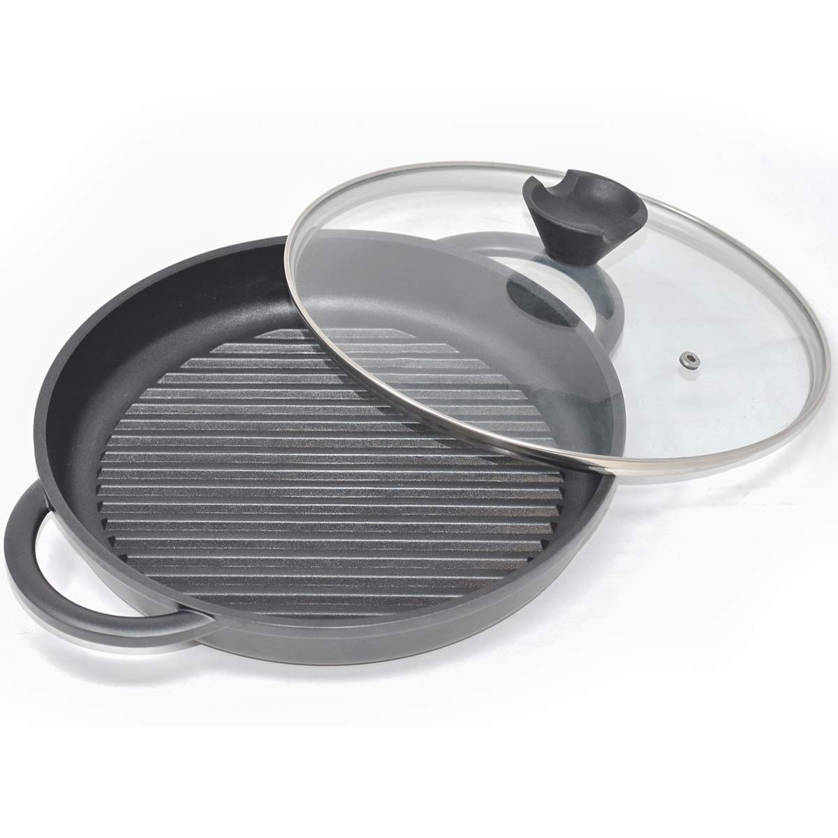 joeji's Kitchen Forever Pan - 27cm Non-Stick Cast Aluminium Griddle Pan with Lid 1