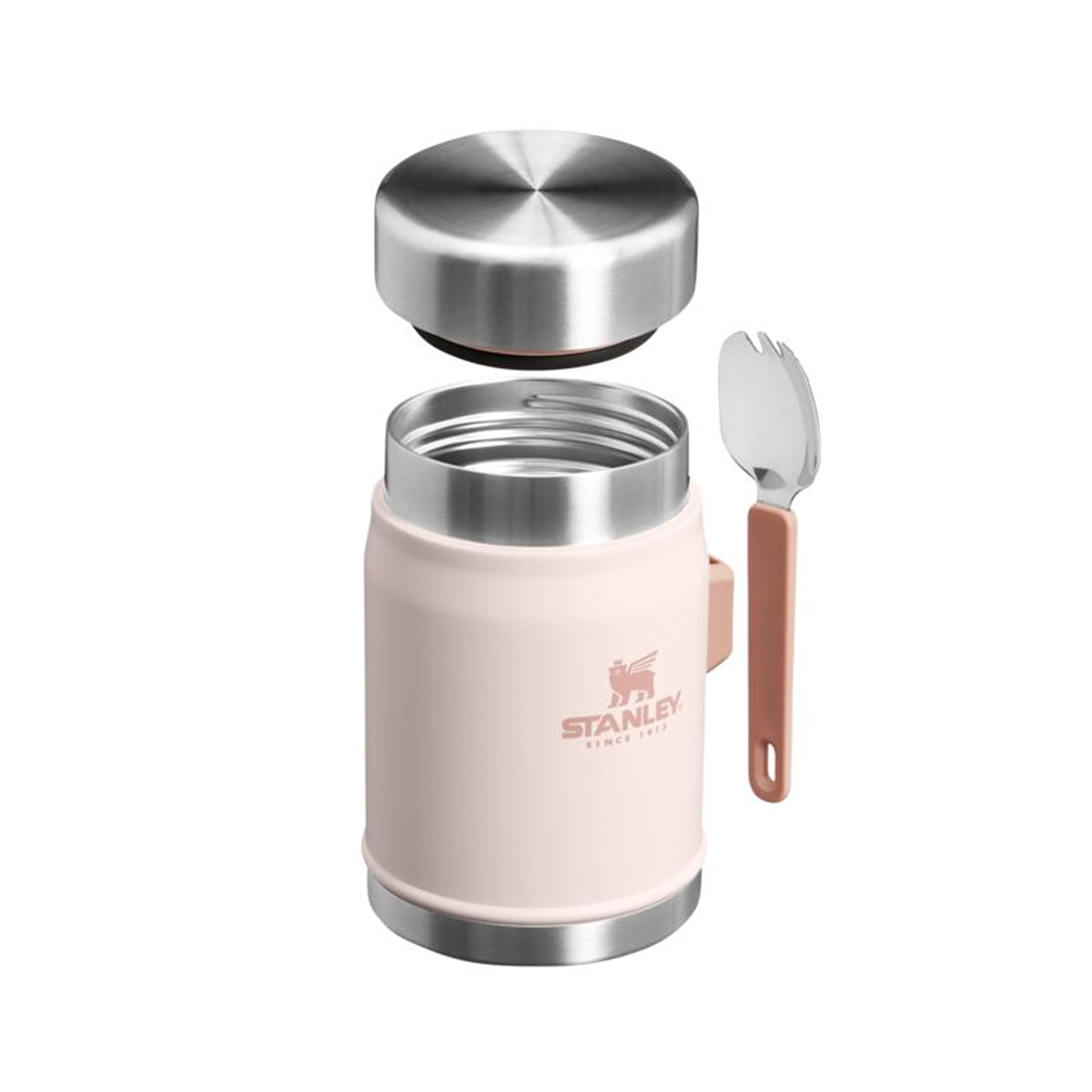 STANLEY 1913 Classic Legendary Food Jar - 0.4L Insulated | Keeps Hot/Cold 7 Hrs | Rose Quartz 8