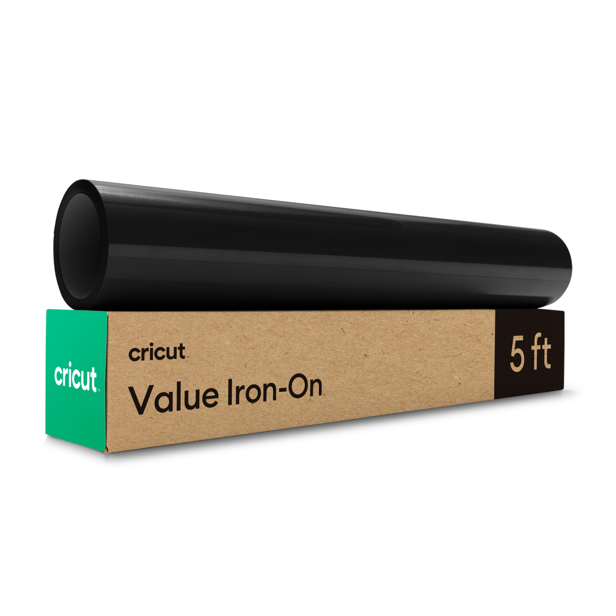 Cricut Iron On HTV Vinyl - Black | 1.5 m Roll | Durable for T-Shirts & DIY Clothing 1