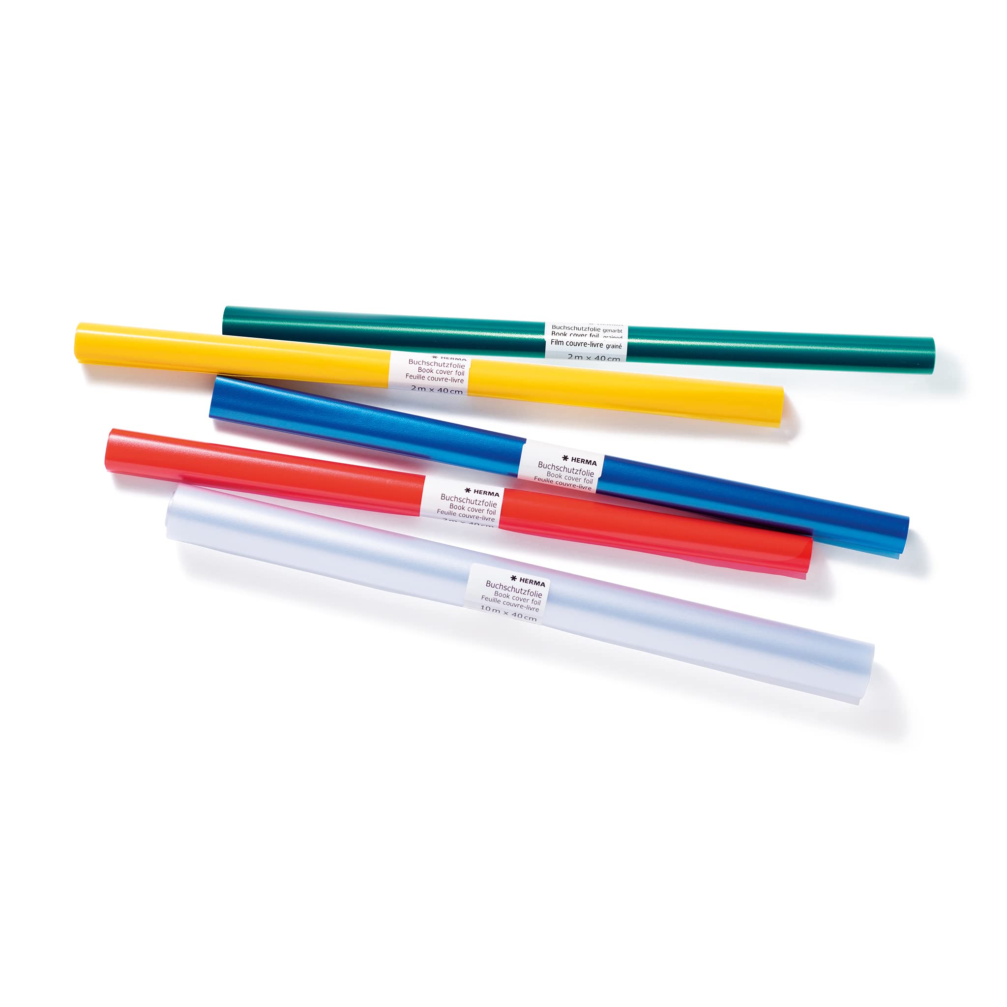 HERMA Non-Adhesive Book Cover Film Roll | Clear | 10 m x 40 cm | Archive Quality PP 8