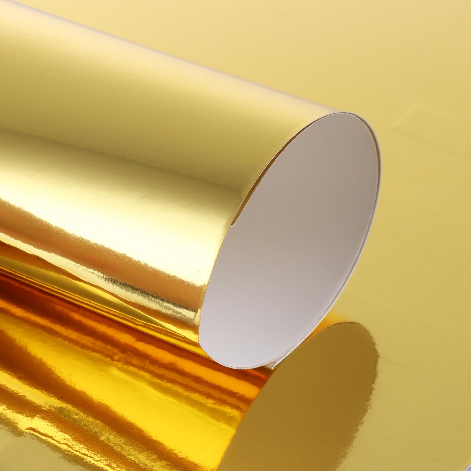 ASelected Gold Mirror Card Stock - 50 Sheets A4 250gsm/92lb Metallic for Crafts 3