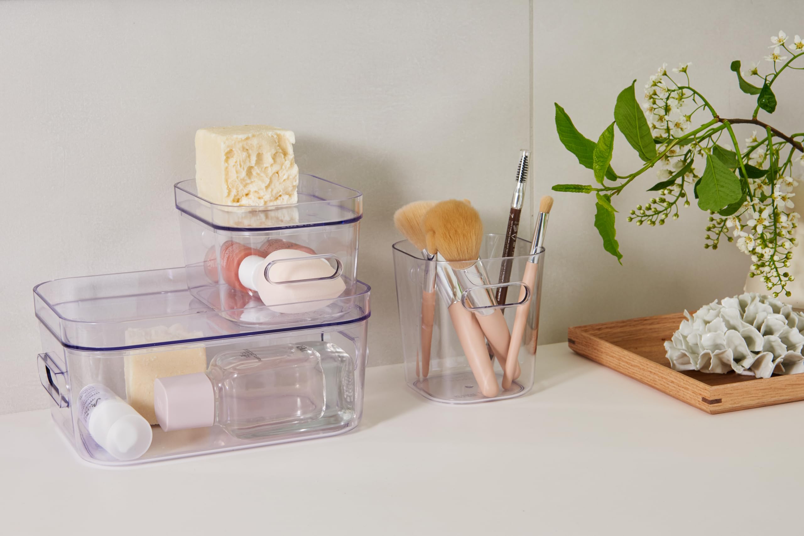 SmartStore Compact Clear Storage Box S - Small Fridge & Kitchen Organizer | 1.5L Capacity | Transparent 6