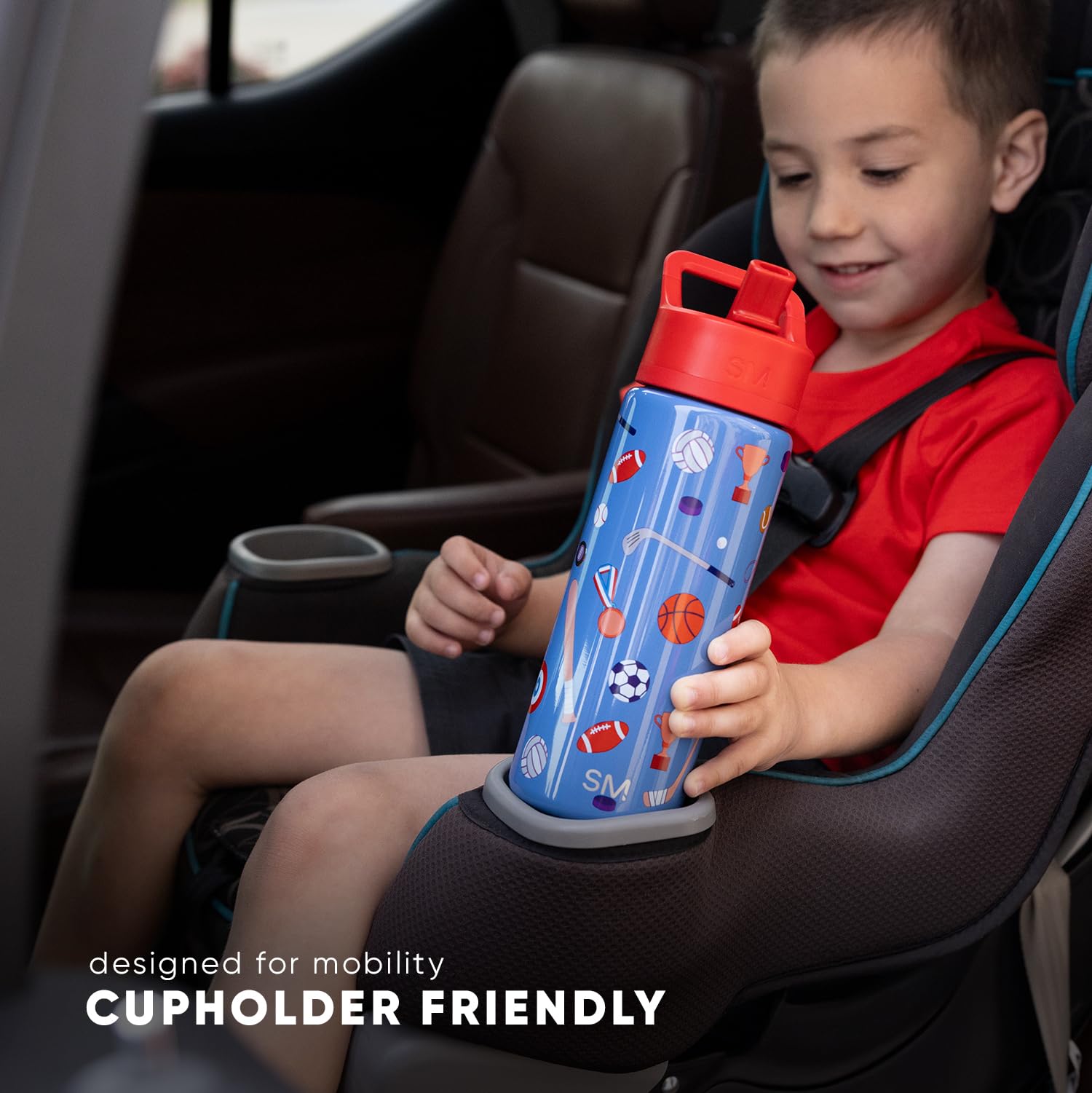 Simple Modern Kids Summit Water Bottle - 414 ml Insulated Stainless Steel with Straw Lid | Pink Ballerina 7