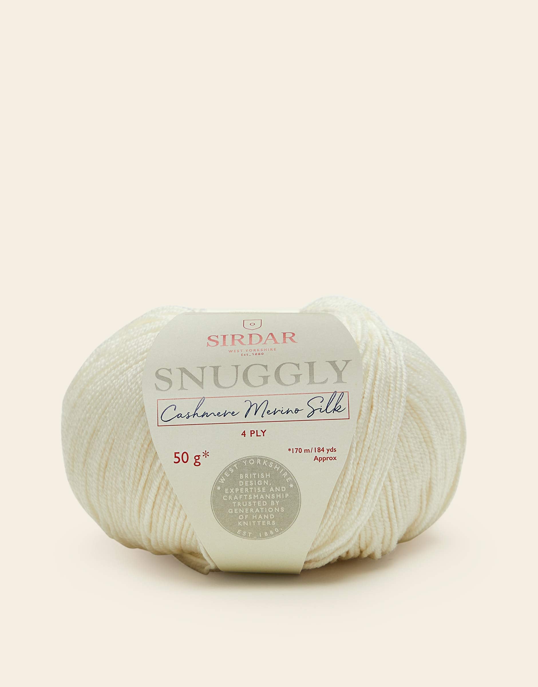 Sirdar Snuggly Cashmere Merino Silk 4 Ply Yarn - 75% Merino, 20% Silk | 50g Ball 1