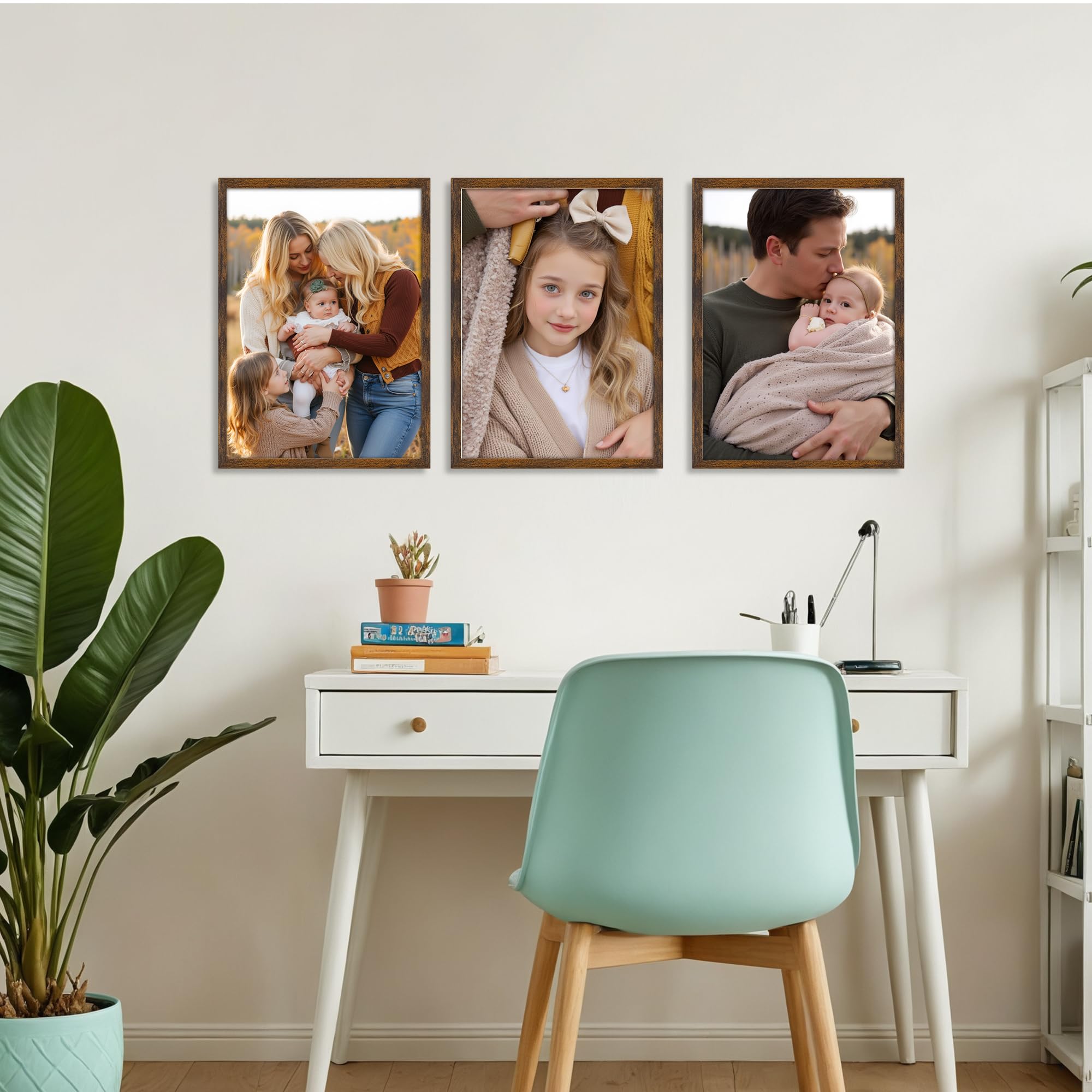 Ditwis A4 Picture Frame Brown for Certificates, Documents, Artwork, and Photos | Wall or Tabletop Display 5