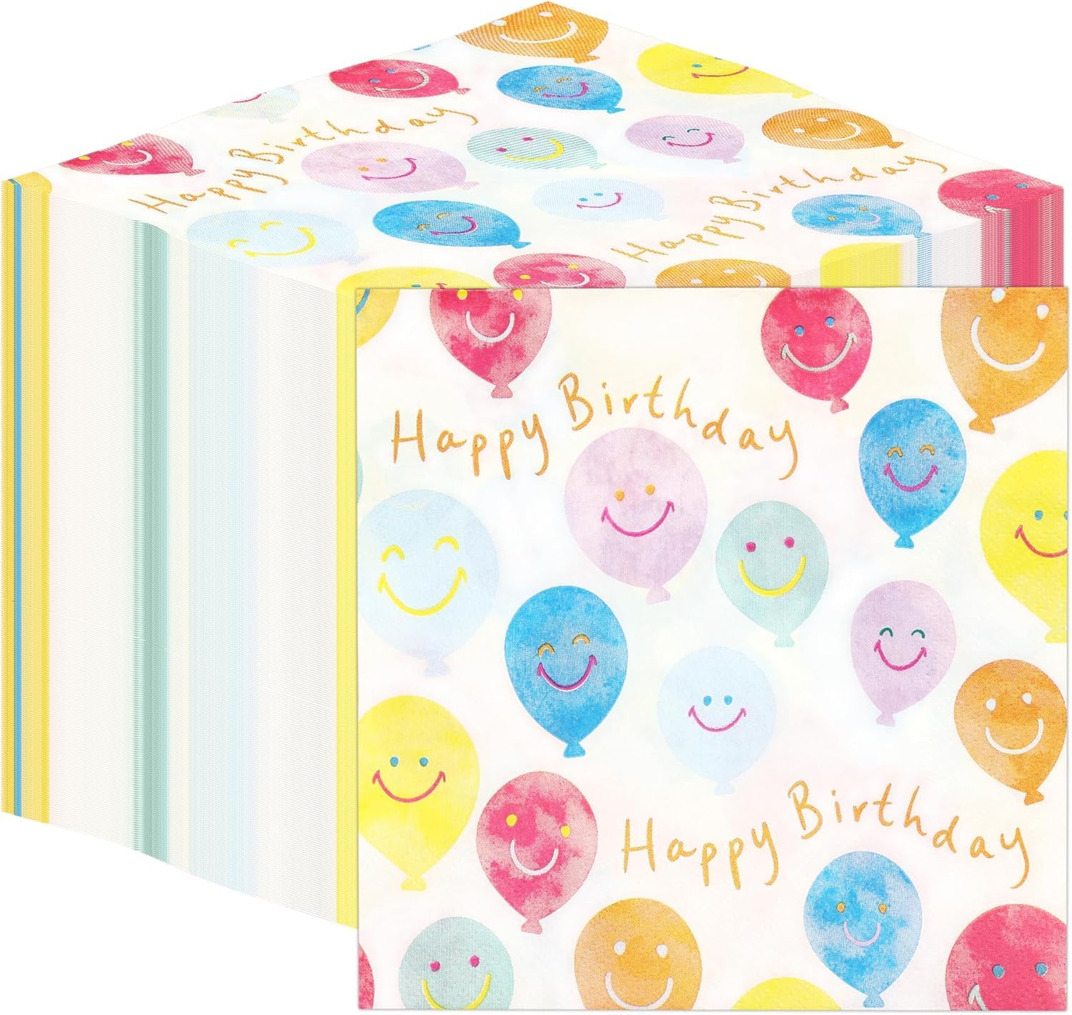 Talking Tables Table Kind Happy Birthday Paper Napkins - 100 Pack, 2-Ply, 33cm | Eco-Friendly 1
