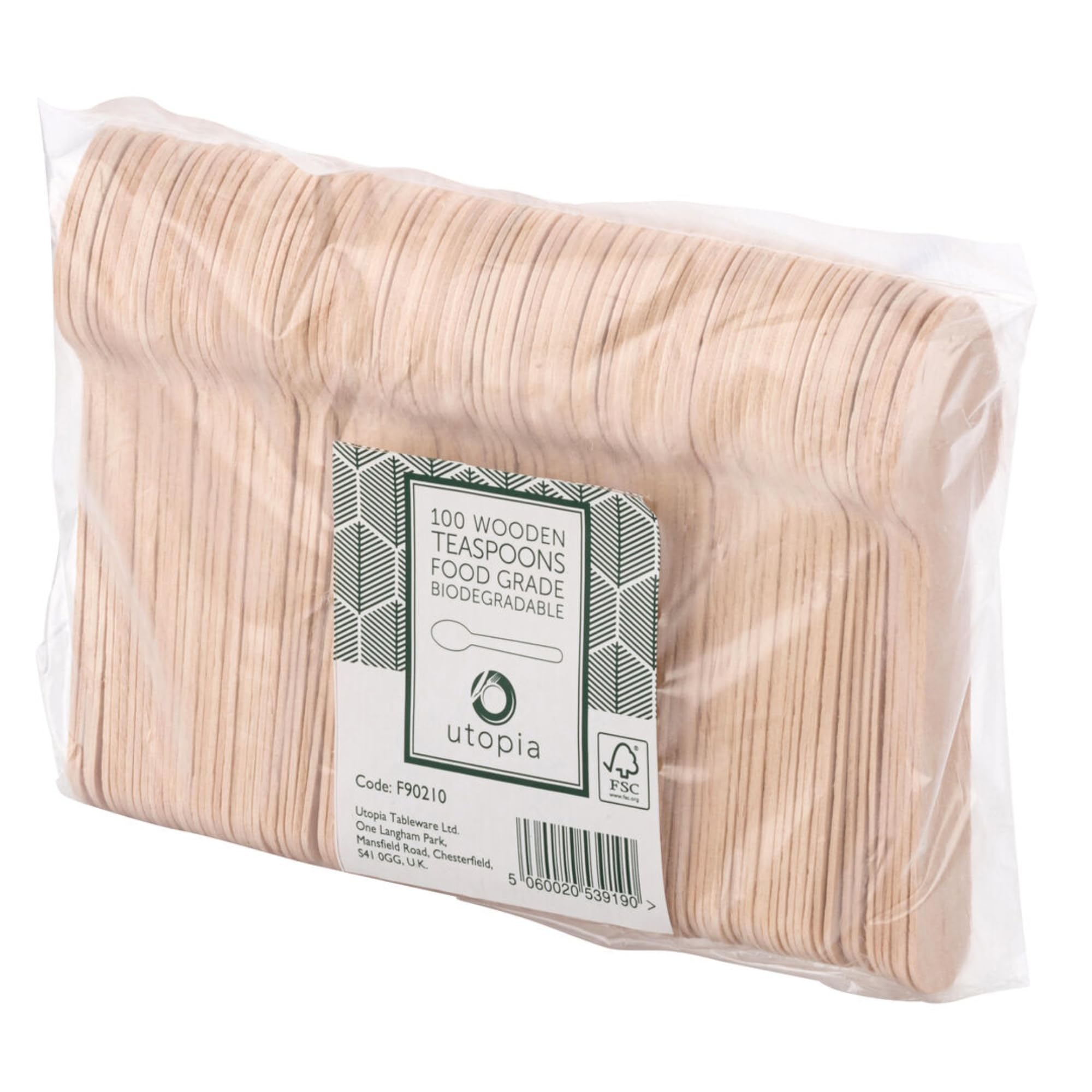 Utopia Birch Wood Teaspoon 4.25in/11cm - Disposable & Compostable | 1000 Pack 1