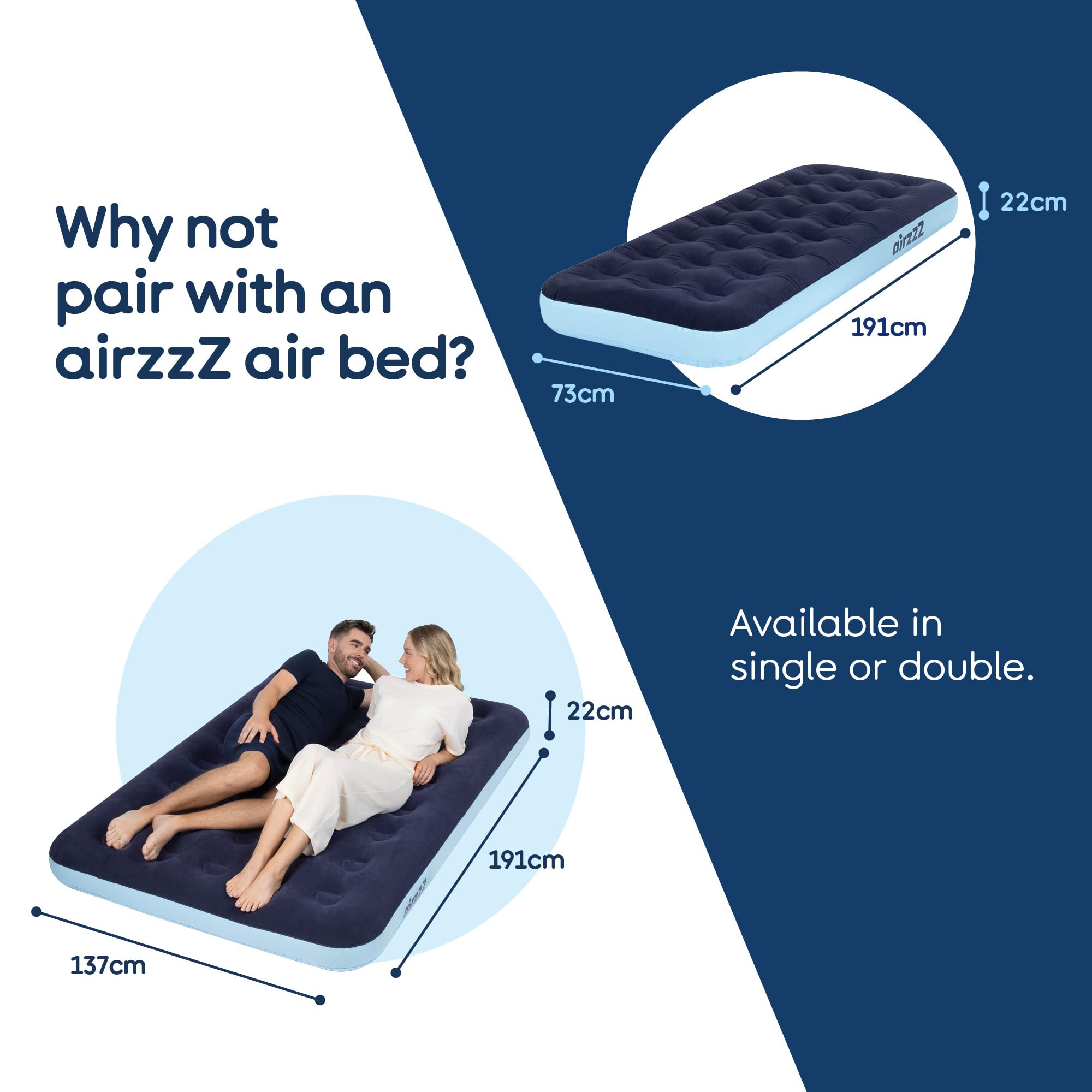 airzzZ 240V Electric Air Pump - Fast Inflate/Deflate with 3 Nozzle Sizes | 150W Power 2
