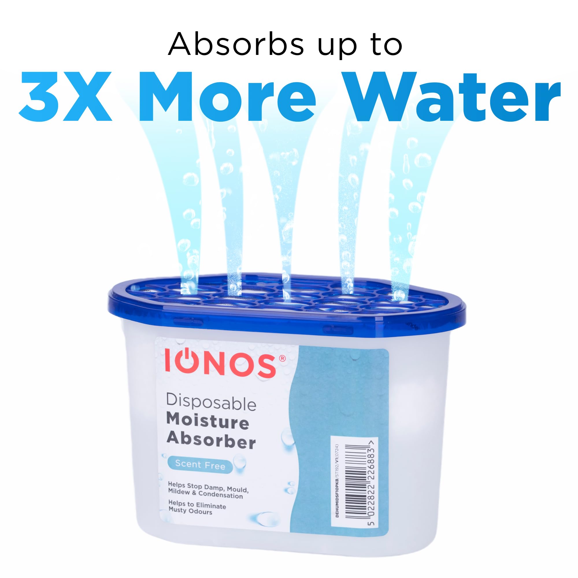 Status IONOS Disposable Dehumidifier - Scent Free | 500ml Capacity | 10 Pack 4
