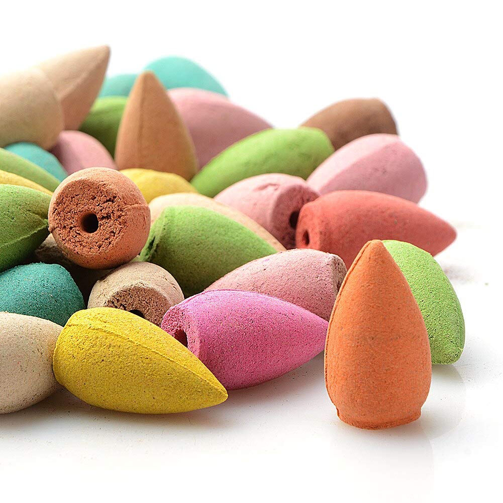 TANNESS 100 PCS Backflow Incense Cones - 10 Mixed Natural Scents | Relaxation & Air Purification 9