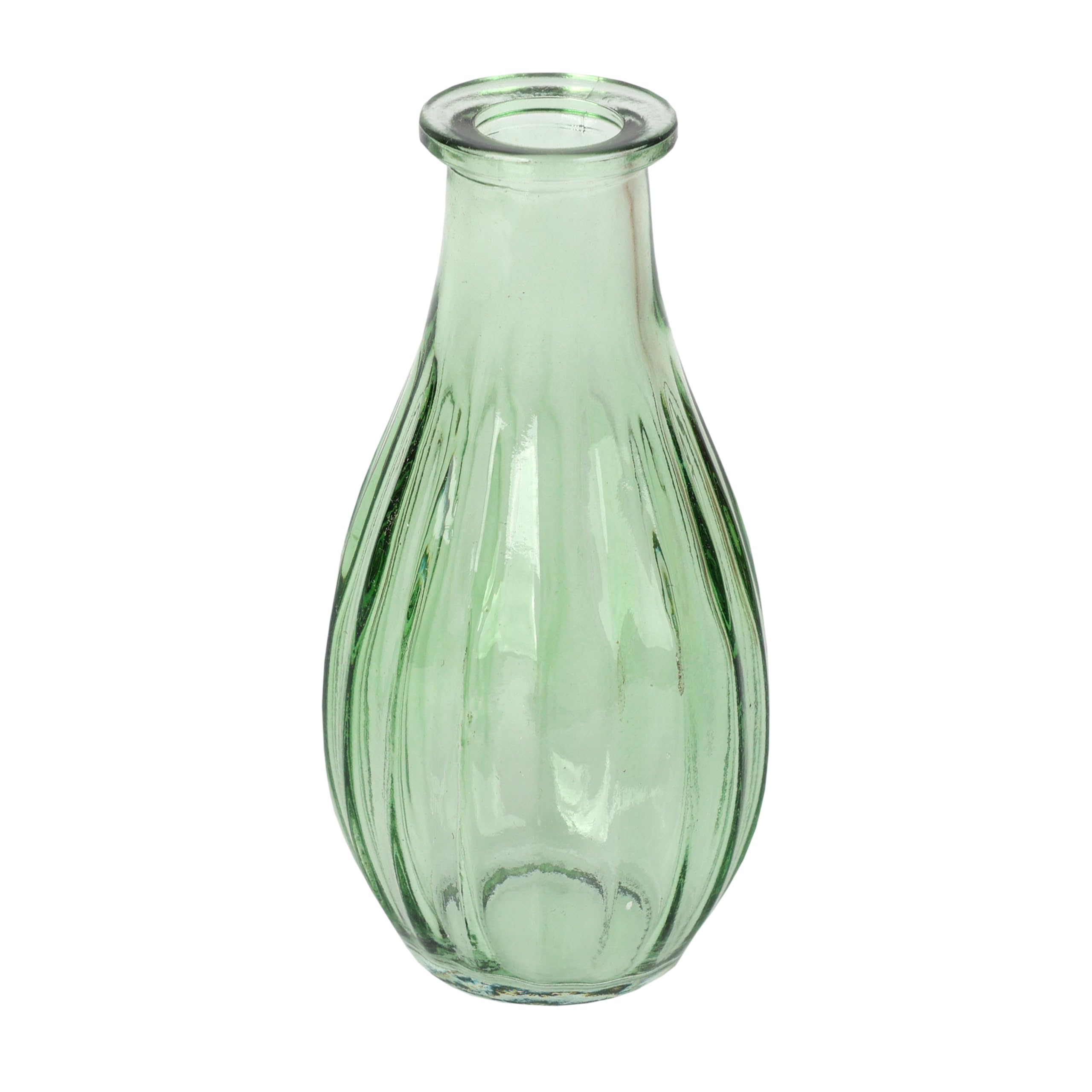 Talking Tables Green Glass Bud Vase - Single Stem Display | 14cm Height | Reusable & Recyclable 1