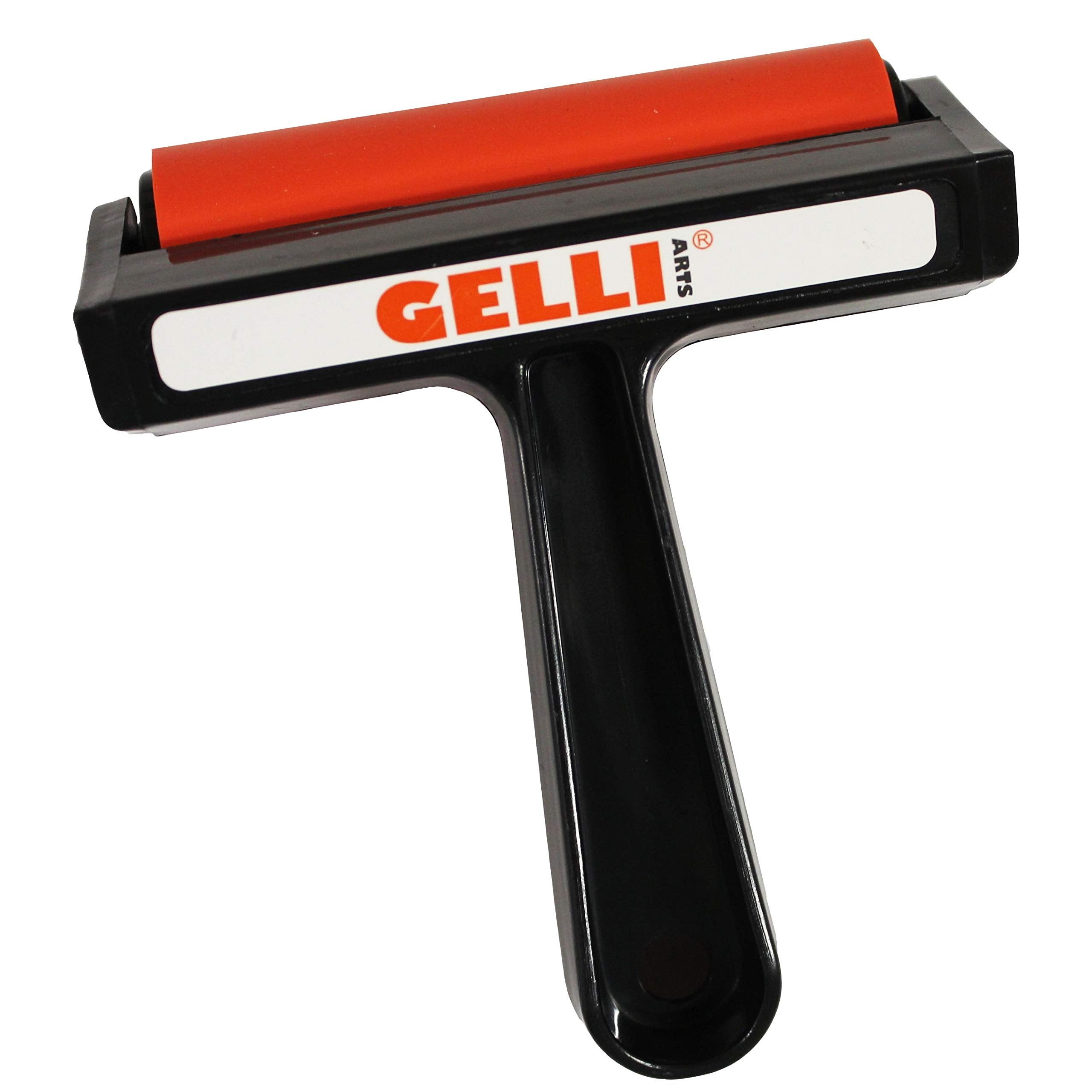 Itsy Bitsy Gelli Arts Brayer - Medium Size, Red/Black Finish | Relief Printing Tool 1
