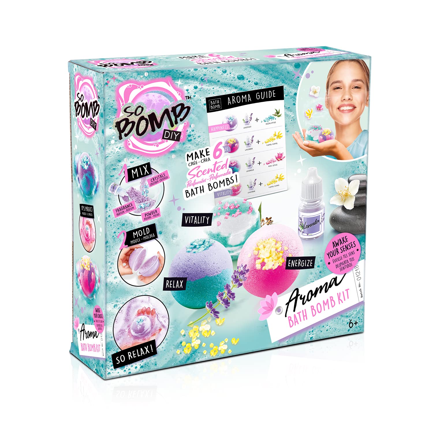 Canal Toys So Bomb DIY - Set of 6 Aromatic Bath Bombs for Kids | Lavender Scent | Ages 6+ 2