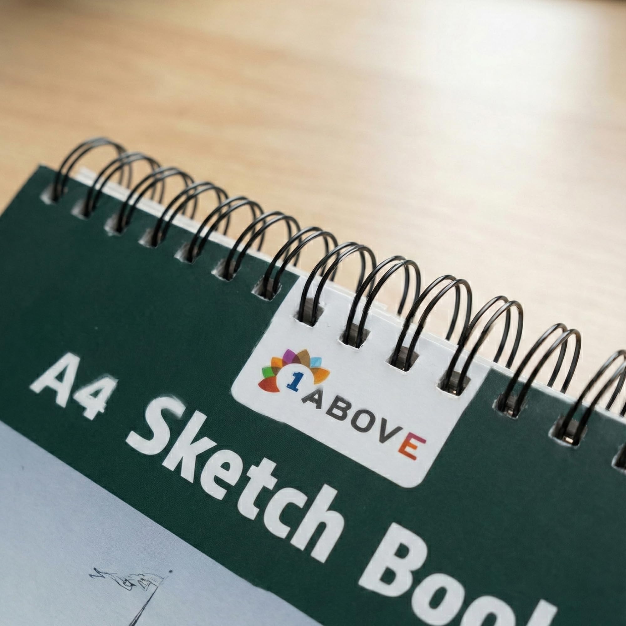 1ABOVE Artists Sketch Pad - A4 Spiral Bound, 40 Sheets, 170gsm Acid-Free Paper 5