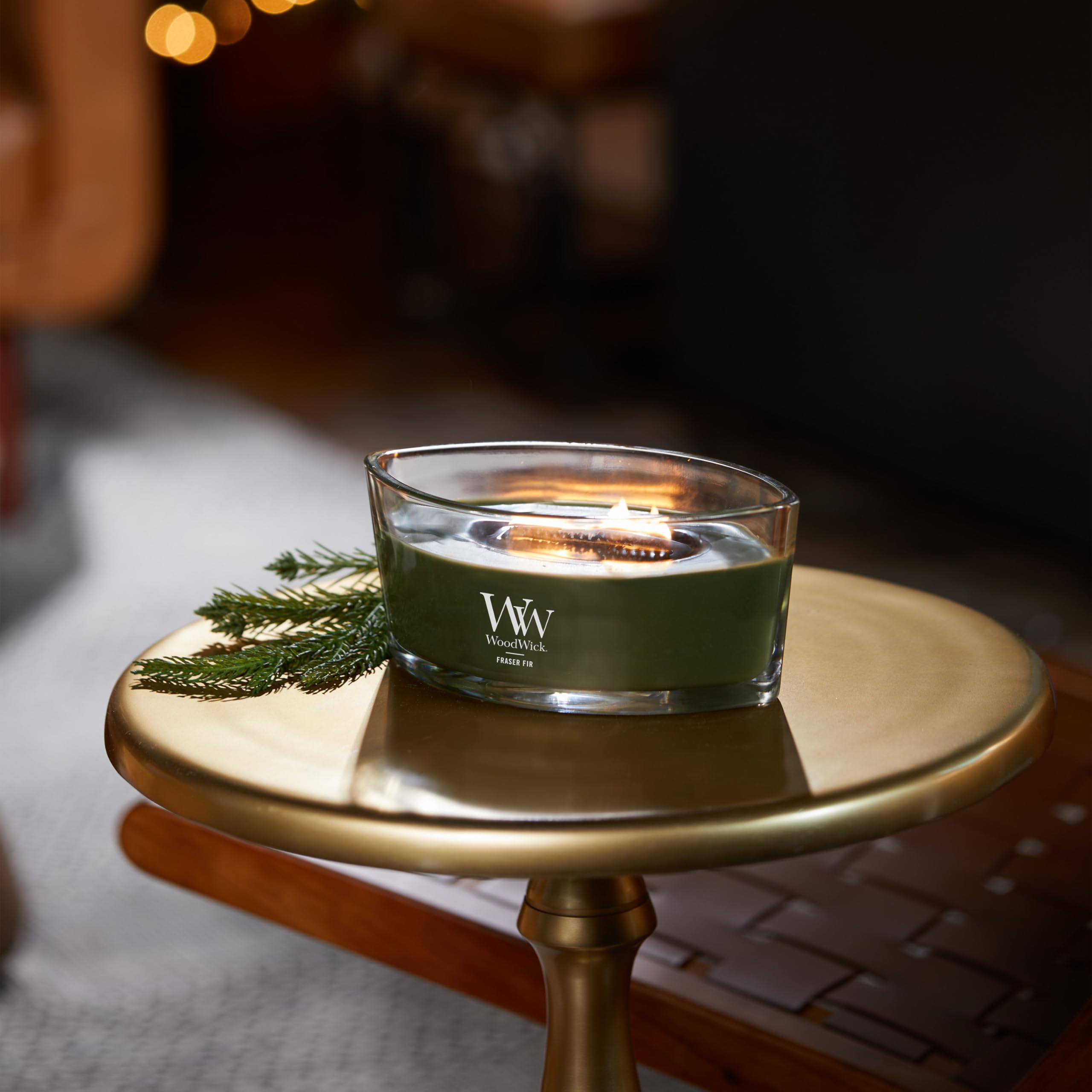 Woodwick Ellipse Scented Candle - Fraser Fir Scent | Crackling Wick | Up to 50 Hours Burn Time 5