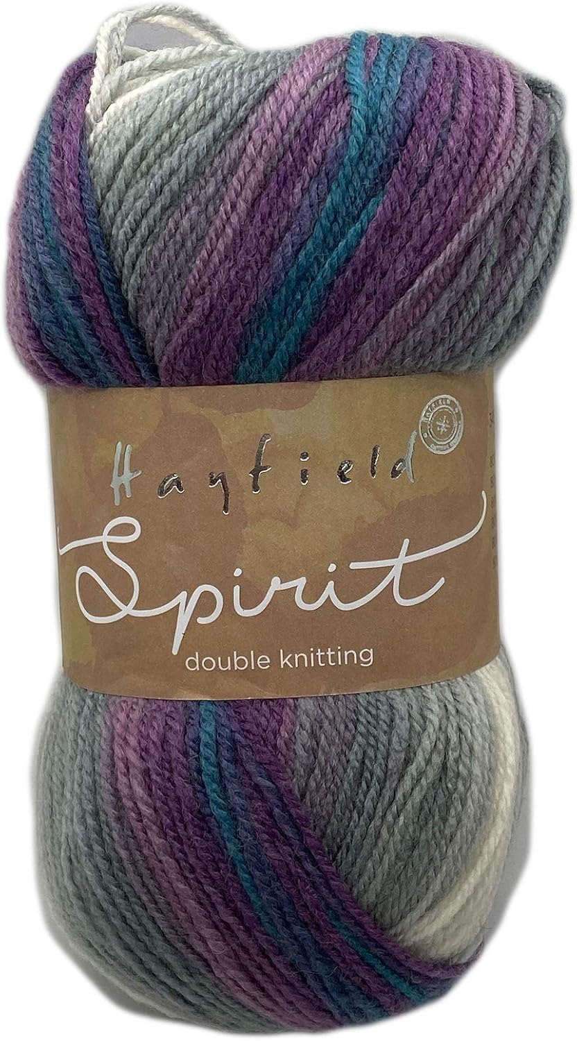 Sirdar Hayfield Spirit DK Yarn - Self-Striping Double Knitting | 100g | Mystery 1