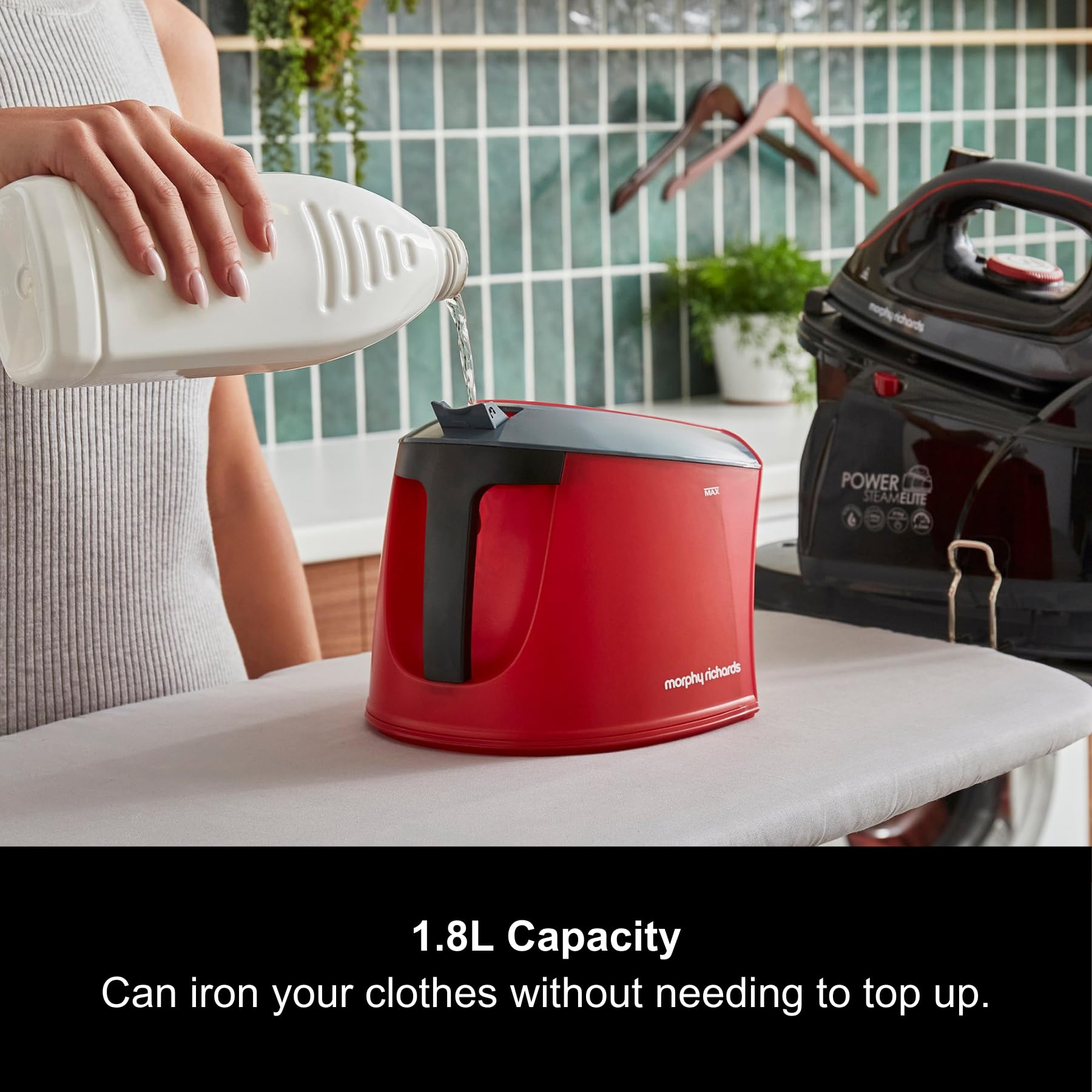 Morphy Richards Power Steam Elite + Steam Generator Iron - 6.5 Bar Pressure | 1.8L Capacity | Ceramic Soleplate 5