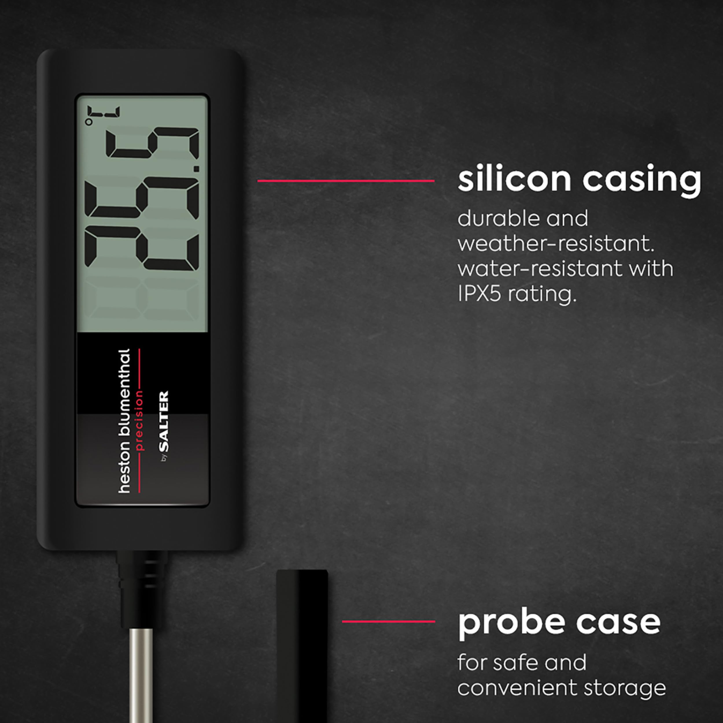Salter Heston Blumenthal Precision 557 HBBKCRUP Indoor/Outdoor Meat Thermometer | 0.1°C Precision | -45°C to 200°C 5
