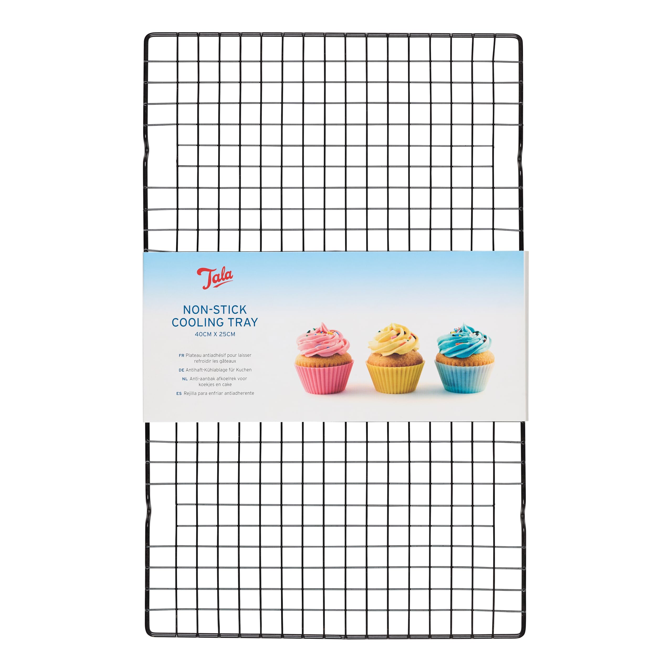 Tala Large Loaf Cooling Rack - 40 x 25cm | Black Alloy Steel | Dishwasher Safe 1