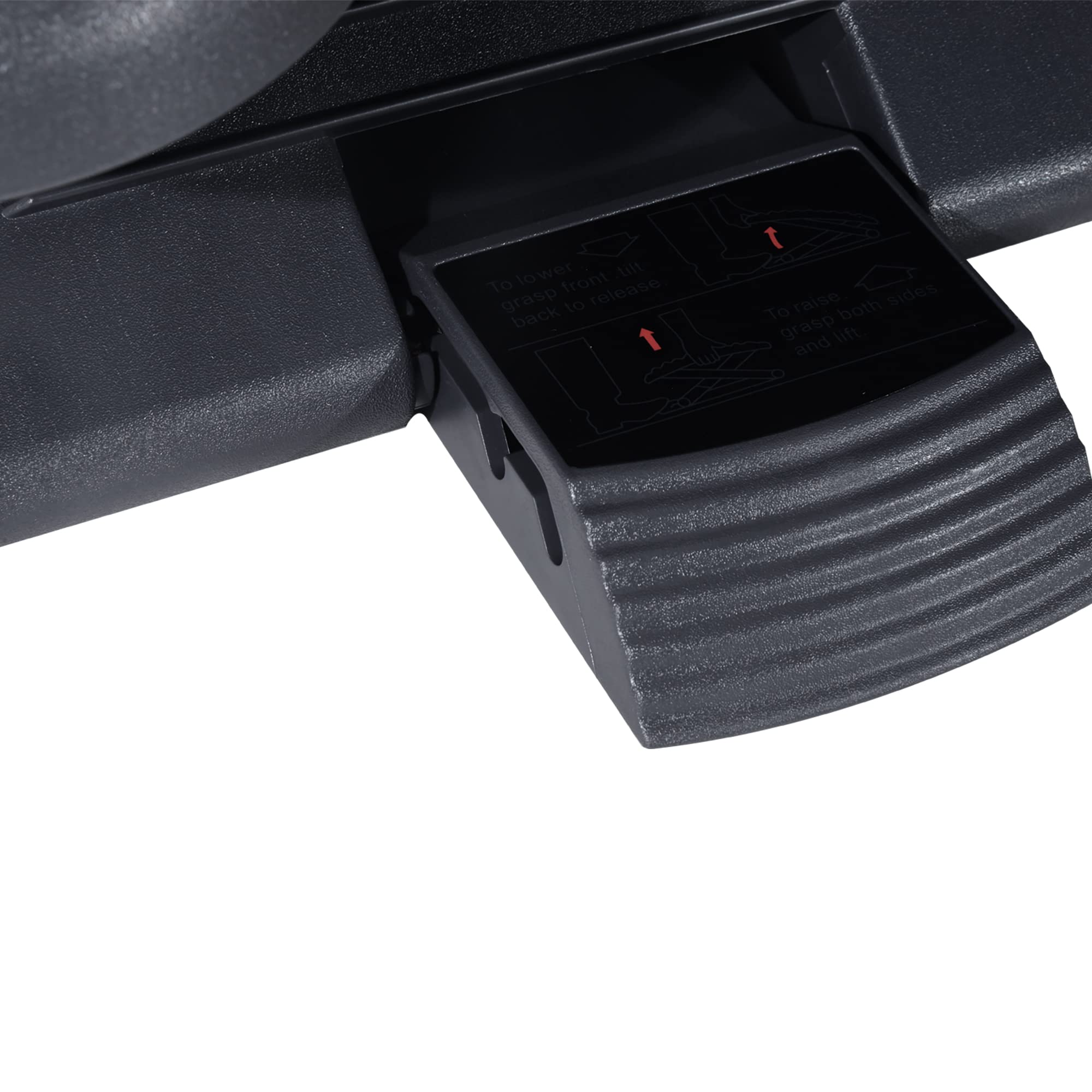 HOMCOM Ergonomic Footrest - Adjustable Height & Tilting Platform for Home Office Comfort | Charcoal Grey 7