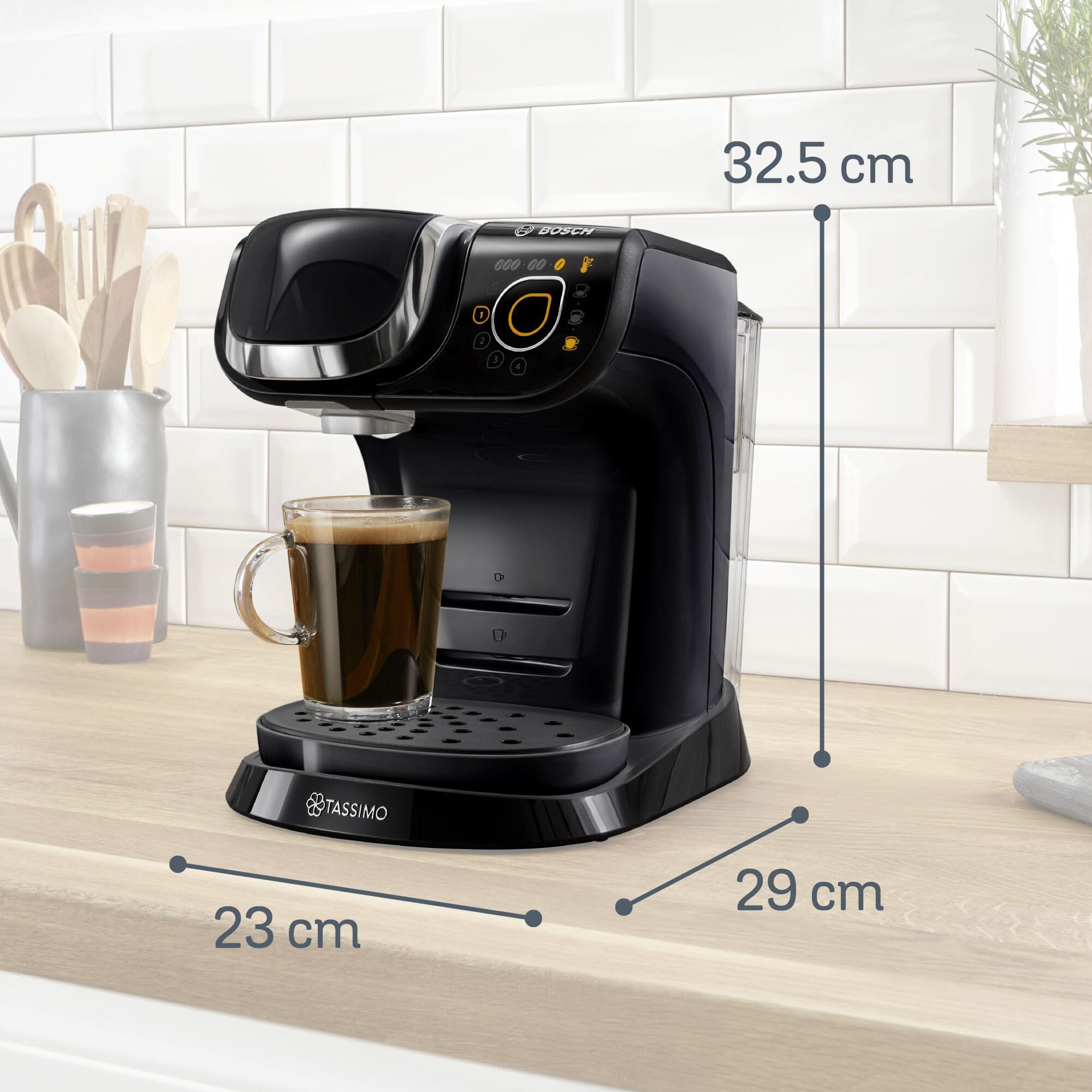 Tassimo by Bosch My Way 2 TAS6502GB Single Serve Coffee Machine - 1500W, 1.3L Tank, Black 4