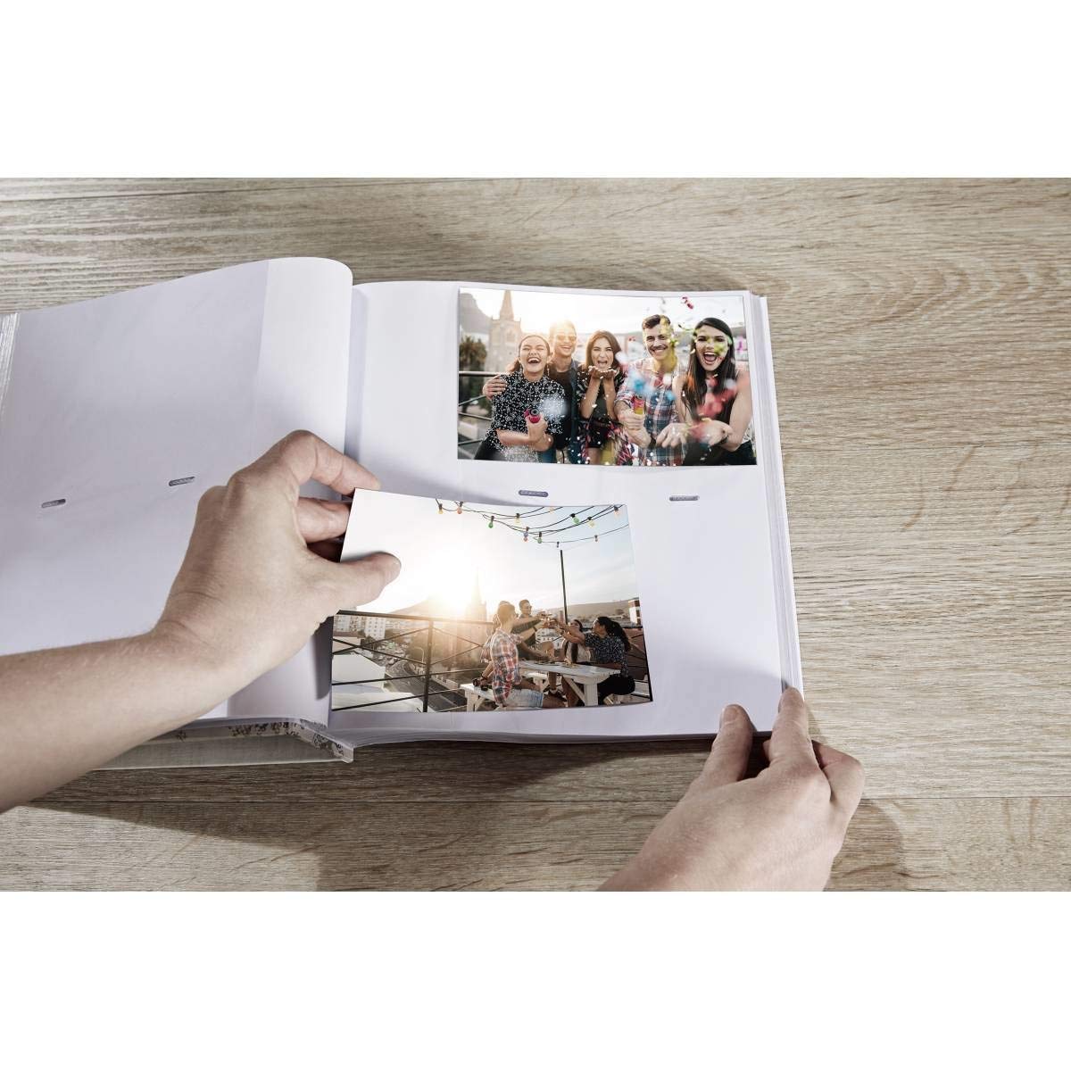 walther design Monza ME-138-W Bookshelf Photo Album | 200 Photos 10x15 cm | White Faux Leather 4
