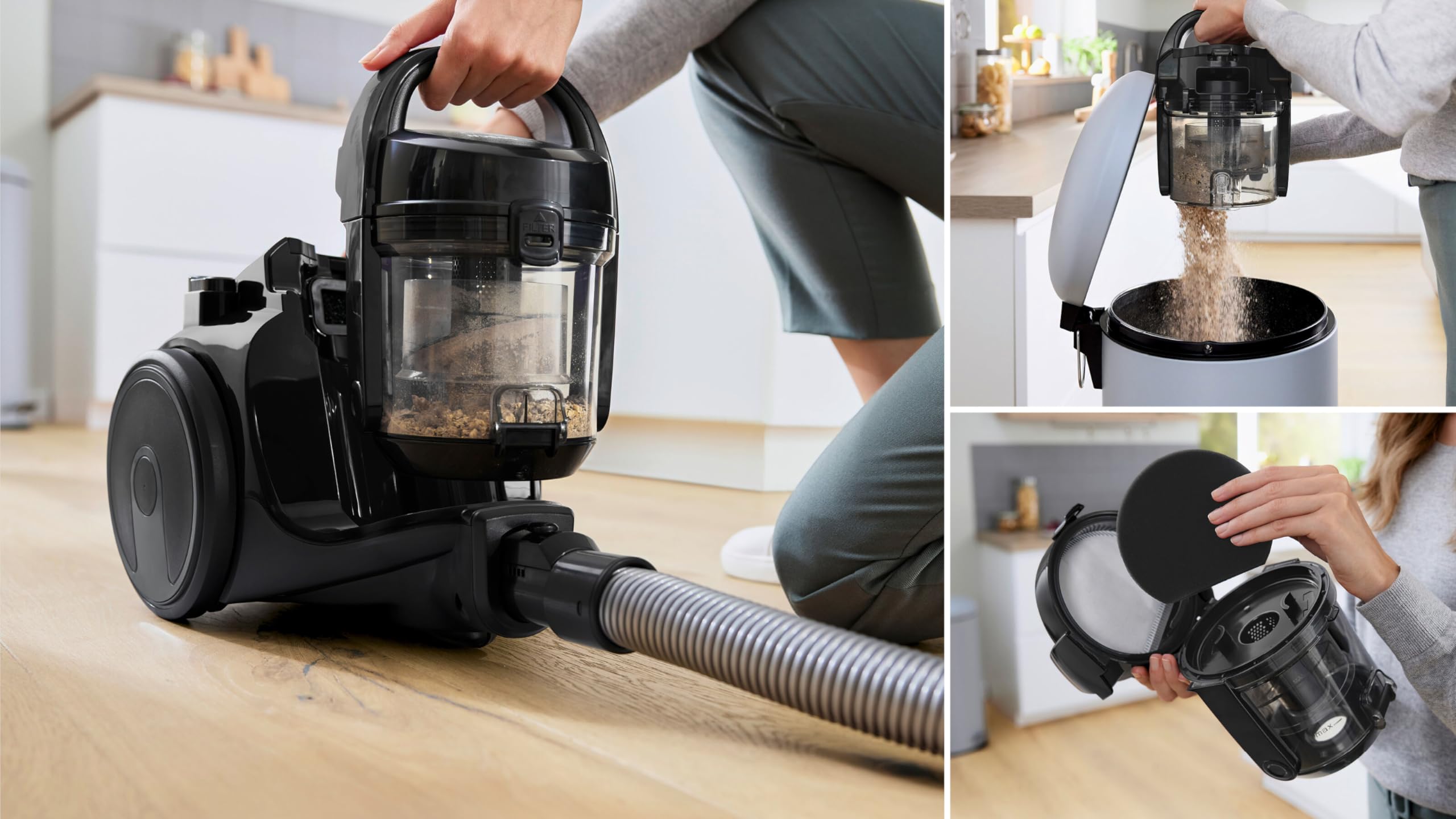 Bosch Series 2 BGS05BA2GB Bagless Cylinder Vacuum Cleaner - 700W Power | 1.5L Capacity | Lightweight 6.4kg 7