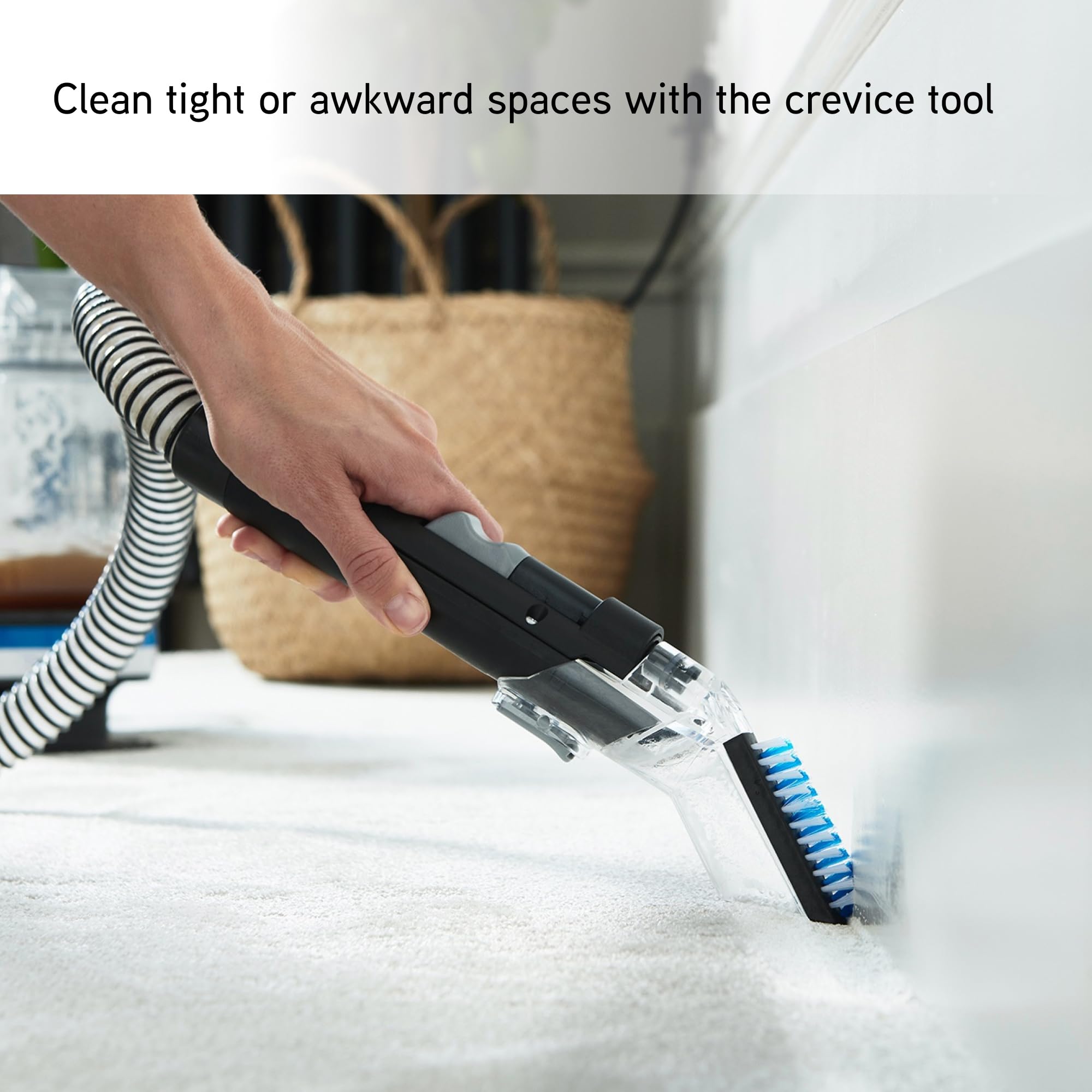 Vax SpotWash Home Duo Carpet Washer - Compact Design | Antimicrobial Tools | White/Blue 6