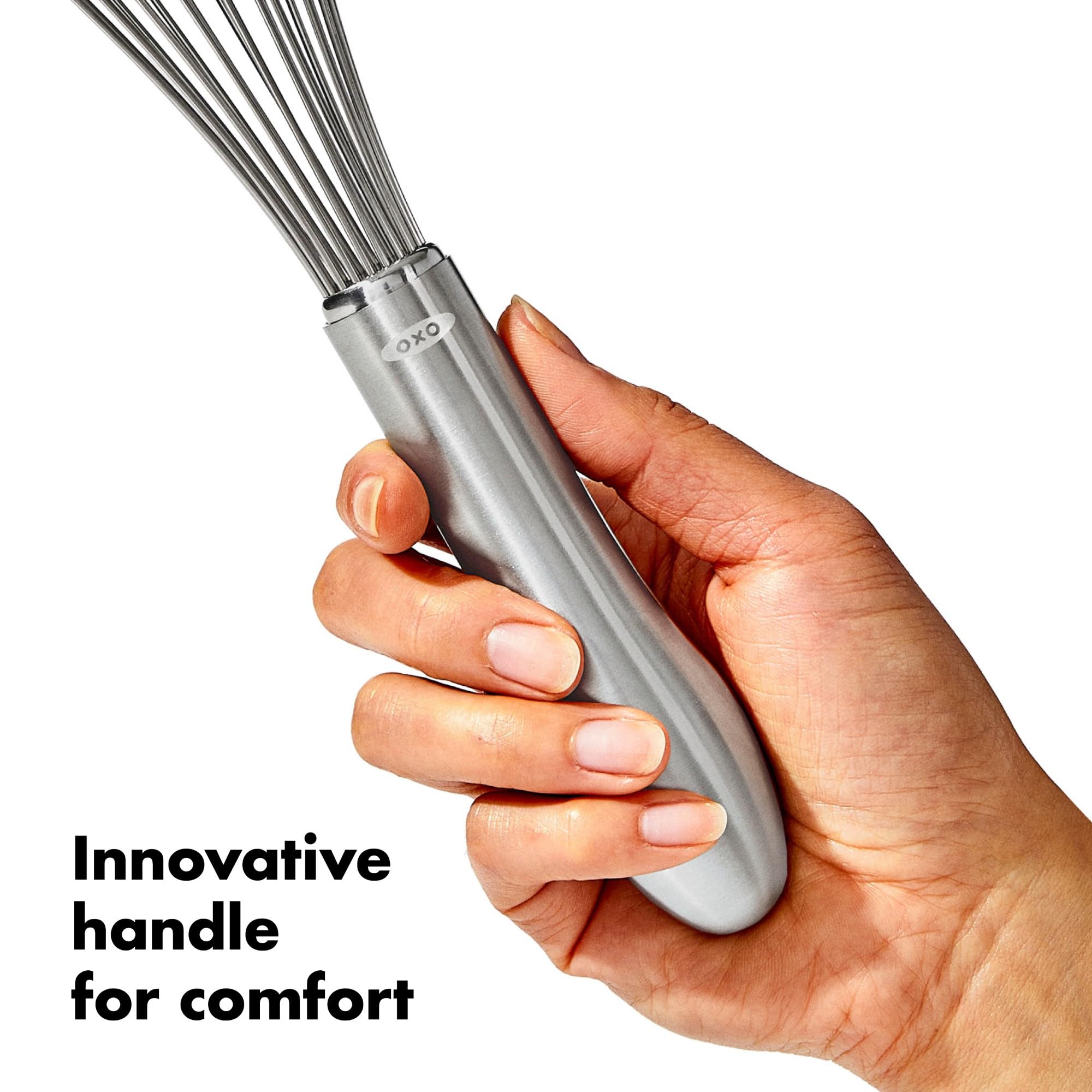 OXO Good Grips Steel Balloon Whisk - 27.9cm Stainless Steel | Dishwasher Safe 3