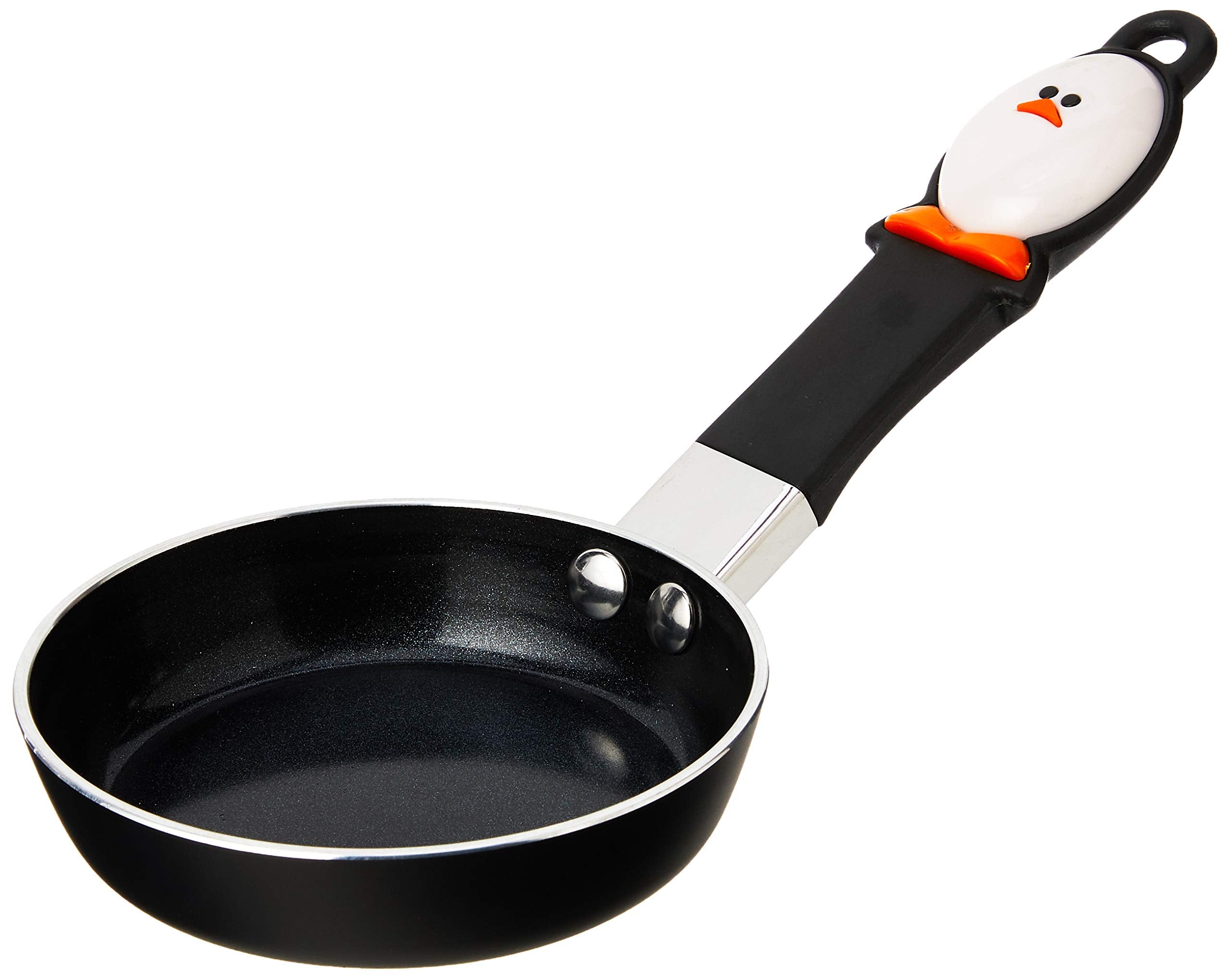 Joie 50162 Whisky Egg Non-Stick Fry Pan - 4.5-Inch Mini Size | Heat Resistant Handle