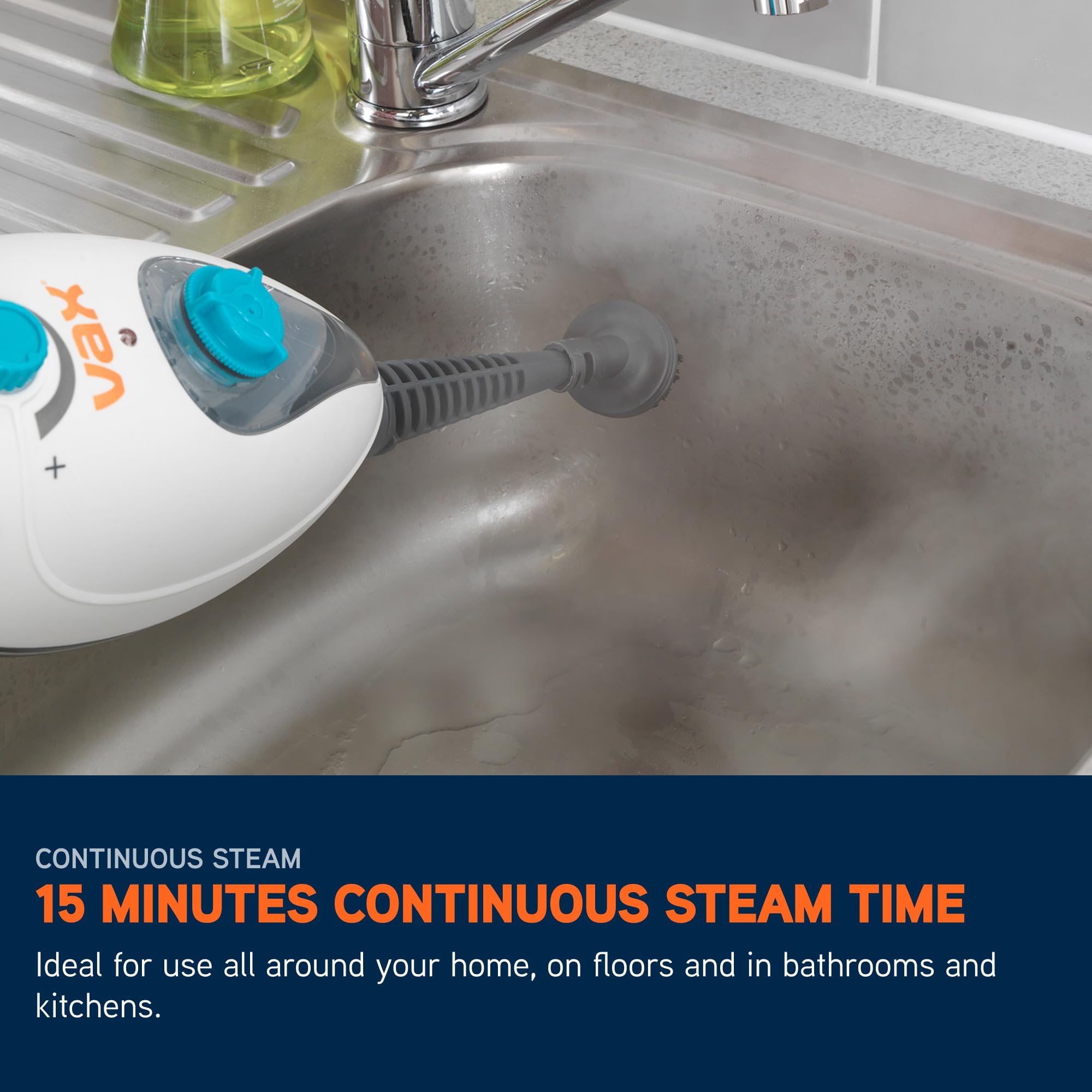 Vax Steam Clean Multi Steam Cleaner - Detachable Handheld & Mop | 30s Heat Up | 15 Min Steam 8