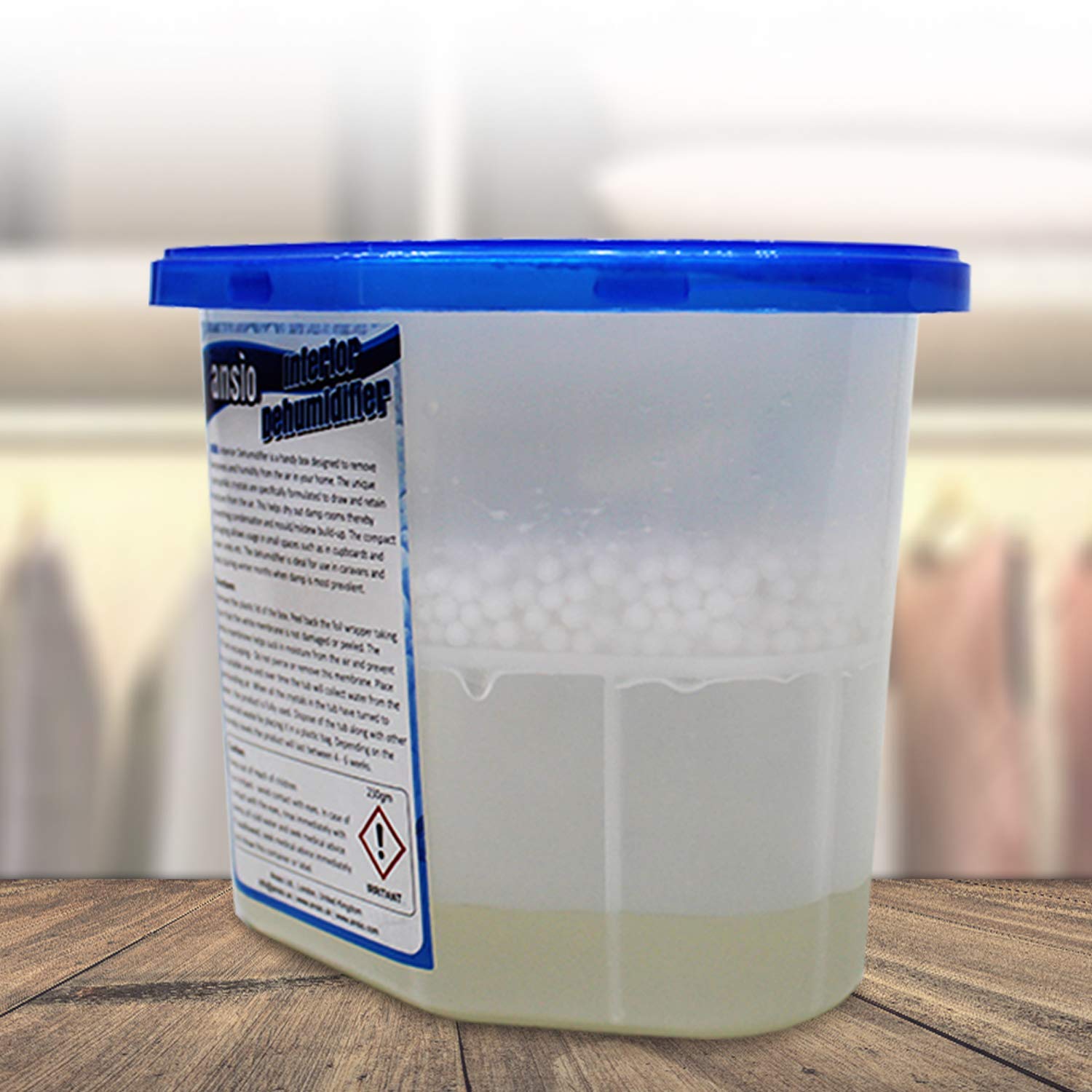ANSIO Disposable Dehumidifier Tubs - Pack of 5 | Calcium Chloride | Absorbs up to 3x Own Weight 6