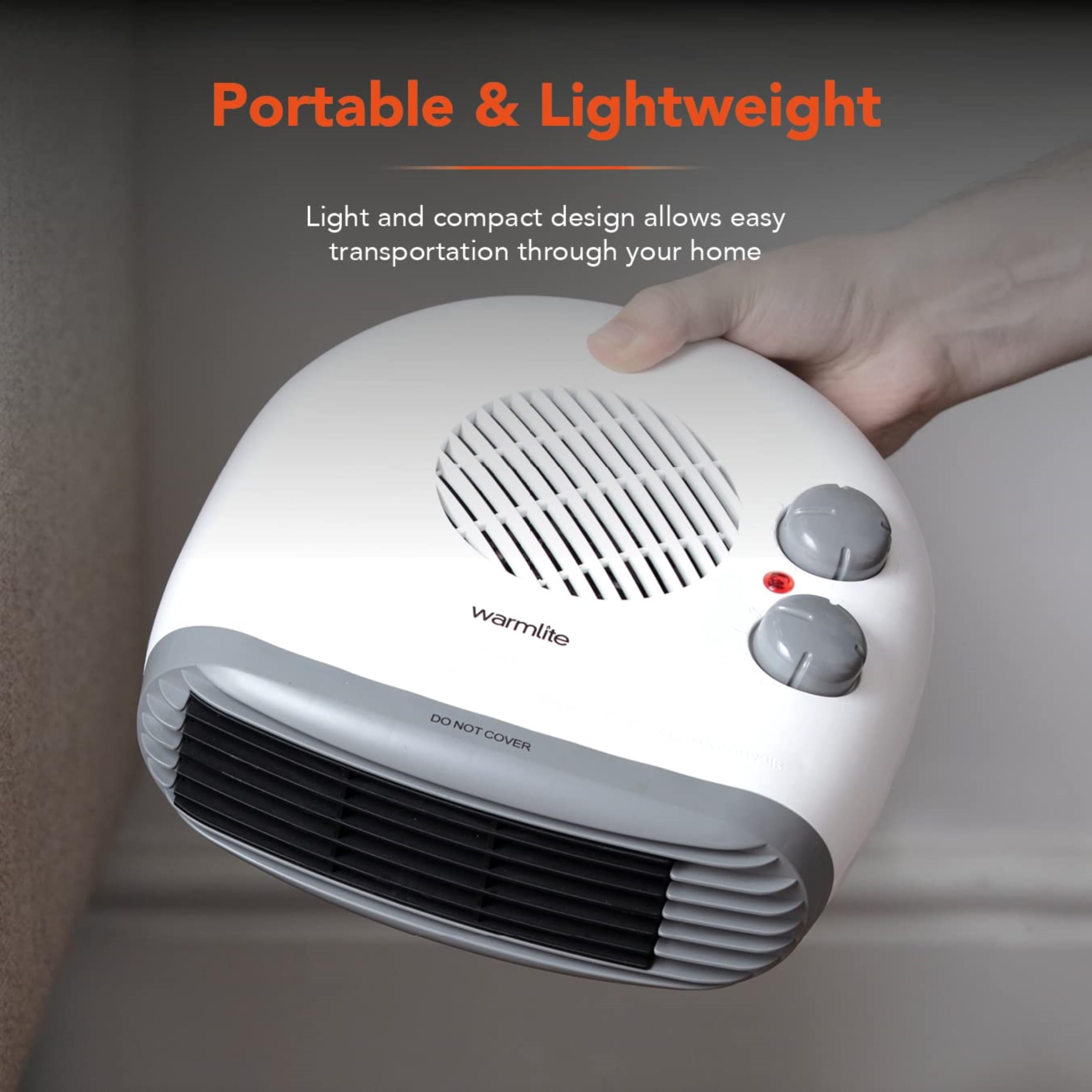 Warmlite Portable Electric Fan Heater - 2000W | 2 Heat Settings | Cool Function 7