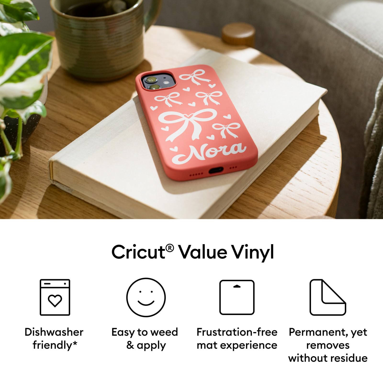 Cricut Value Vinyl - Permanent Self Adhesive for All Cutting Machines | Blue 30.5 cm x 3 m 3
