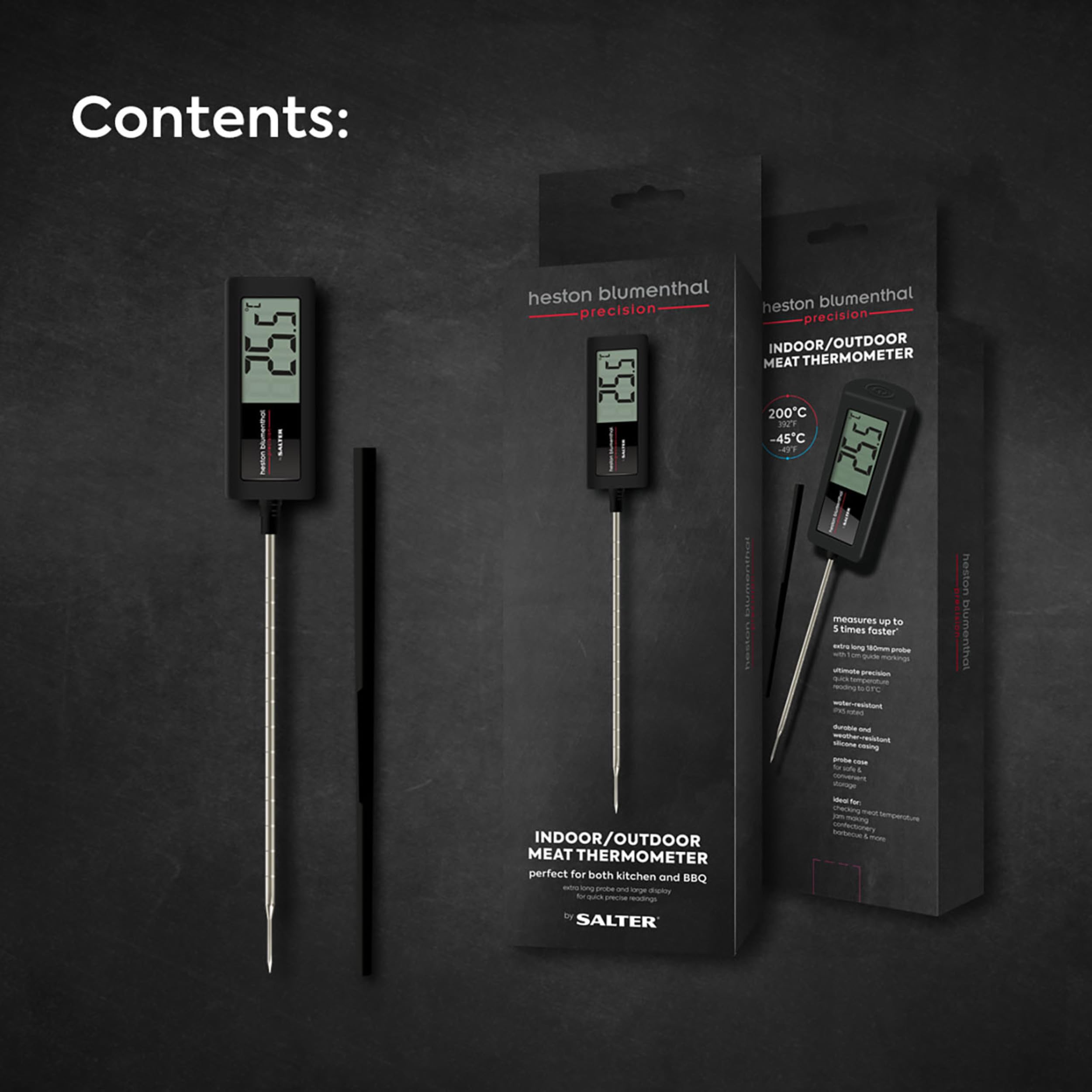 Salter Heston Blumenthal Precision 557 HBBKCRUP Indoor/Outdoor Meat Thermometer | 0.1°C Precision | -45°C to 200°C 7