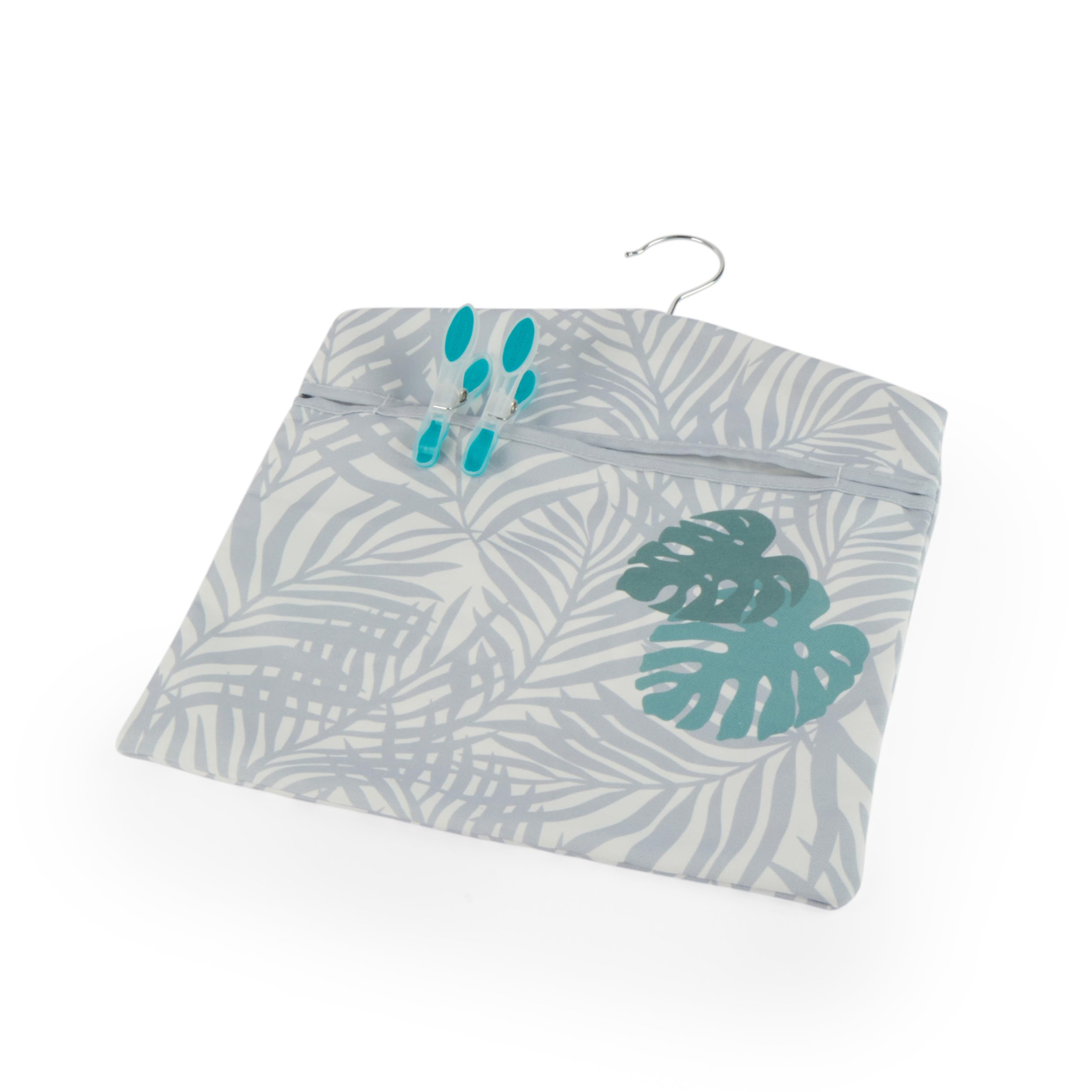 Beldray Palm Leaf Print Peg Bag - Holds up to 100 Pegs | Reusable Indoor/Outdoor Storage | 33 x 30 cm 8