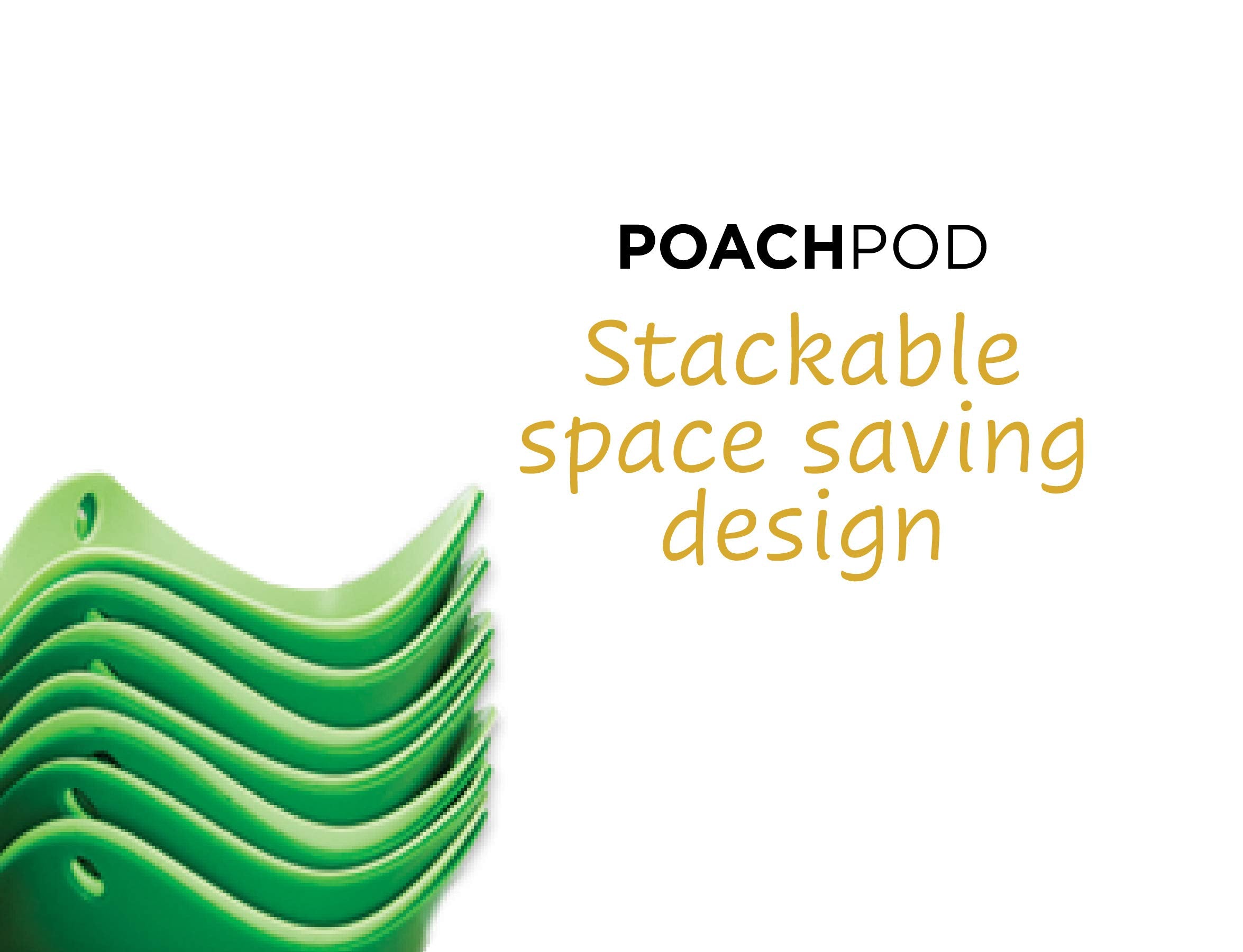 fusionbrands Poach Pod Egg Poachers - Silicone, Microwave & Dishwasher Safe | 8cm Diameter | Set of 2 Green Pods 7