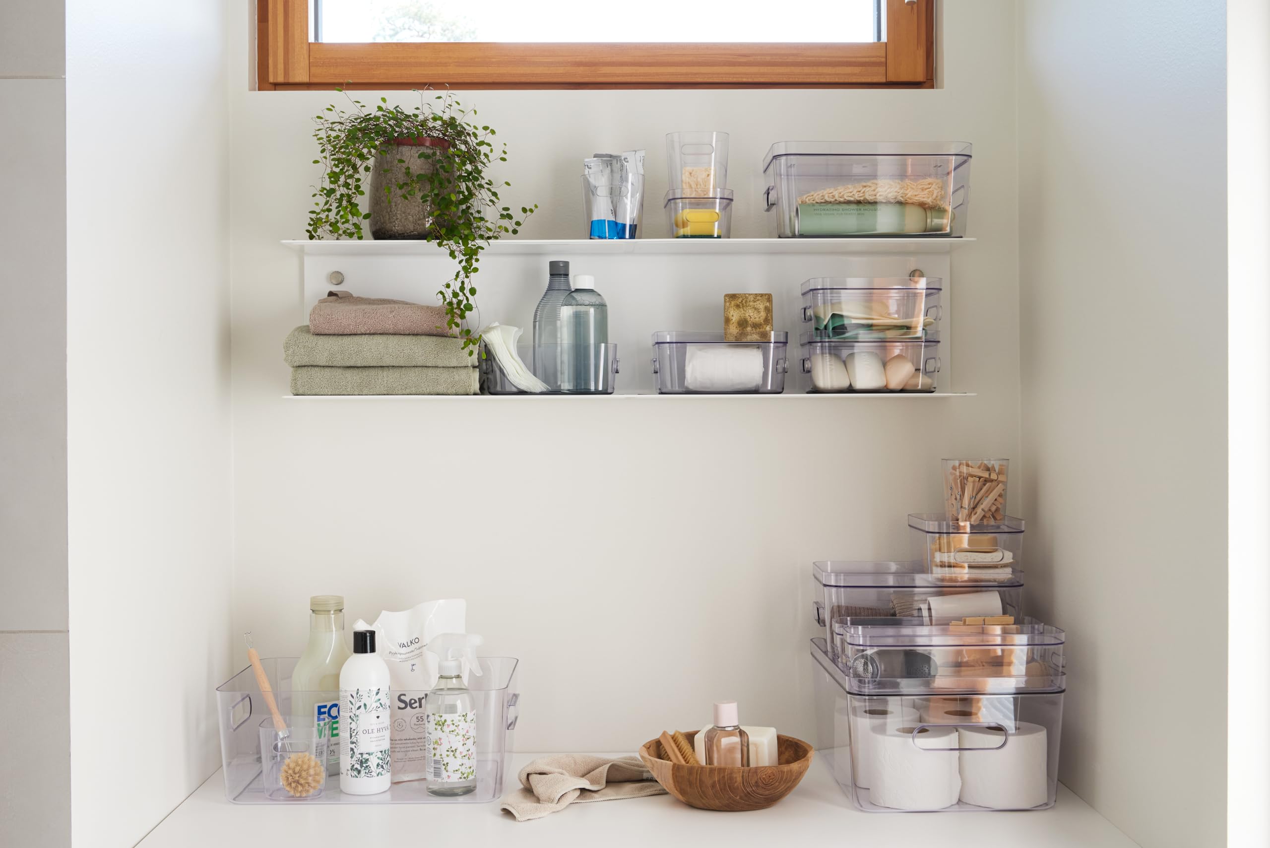 SmartStore Compact Box M - Medium Clear Plastic Container | 5.3L Capacity | Stackable 5