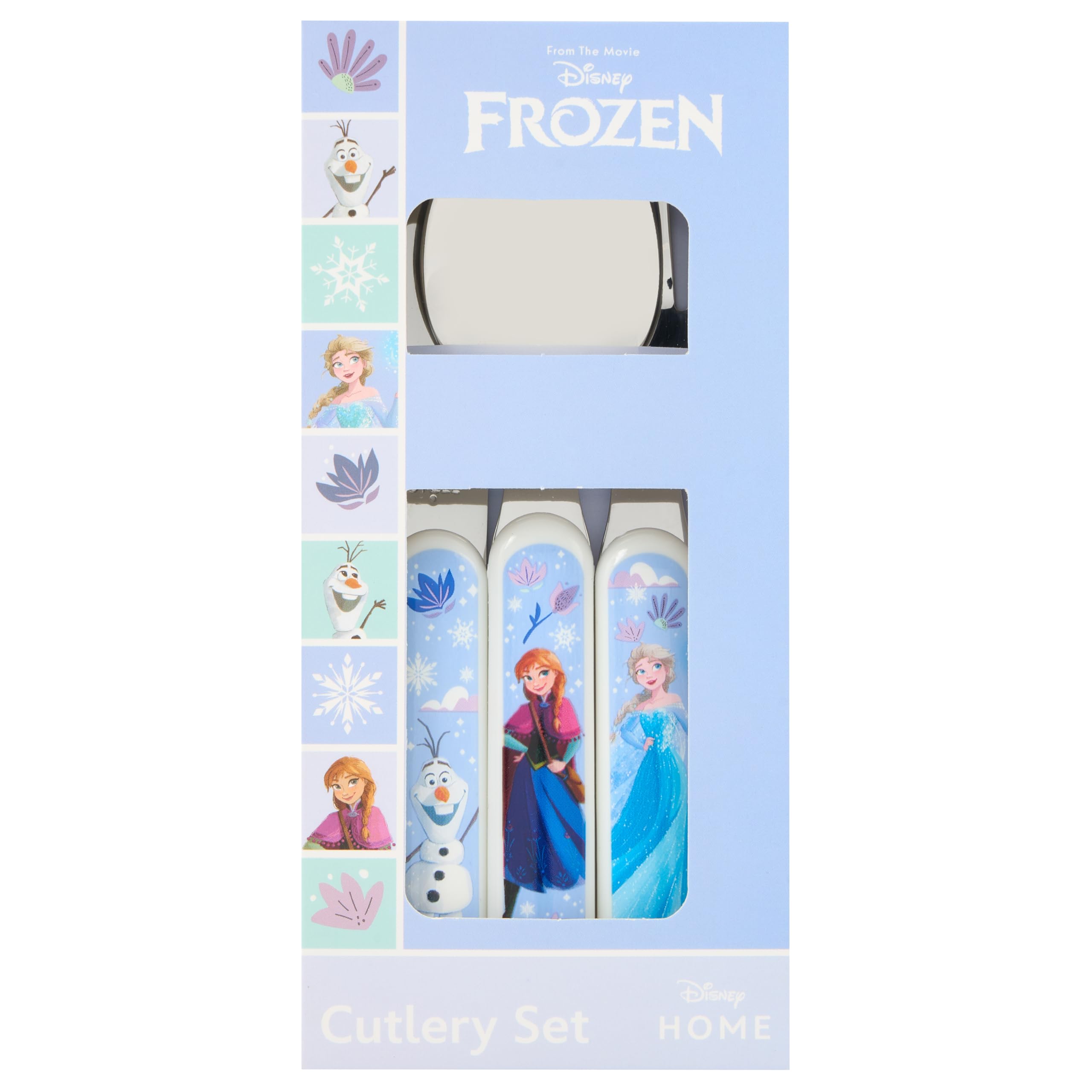 Disney Frozen 2 Kids Cutlery Set by Polar Gear - 3pc Set for Ages 36+ Months | Stainless Steel & Plastic