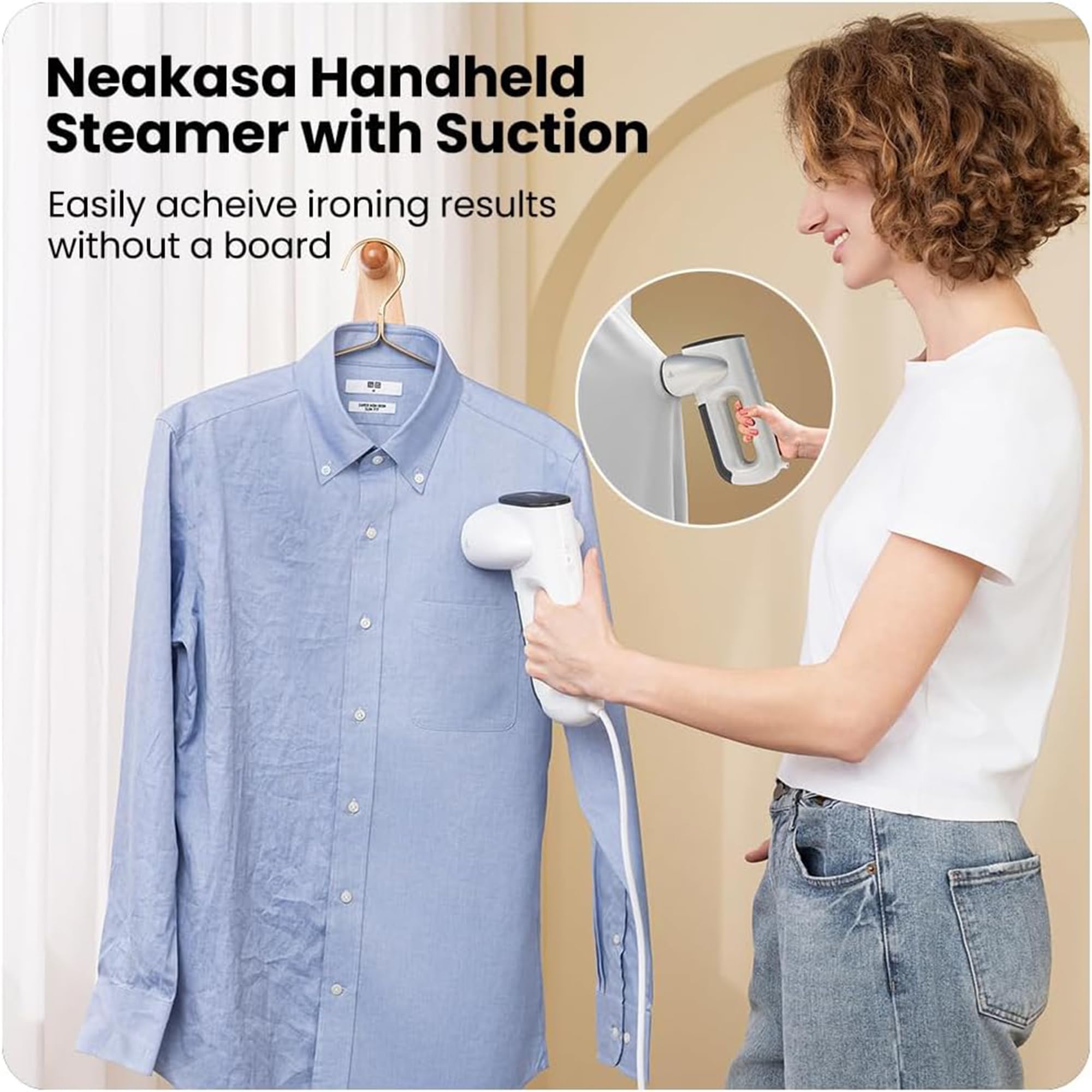 Neakasa Magic 1 Vacuum Garment Steamer - AirIron Technology | 2300Pa Suction | 30s Heat-Up 2