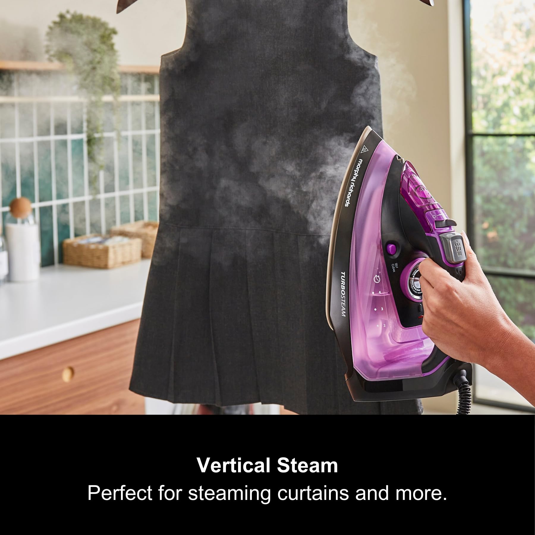 Morphy Richards Turbosteam Steam Iron - 2800W Power | 170g Boost | 380ml Tank | Ceramic Soleplate 5