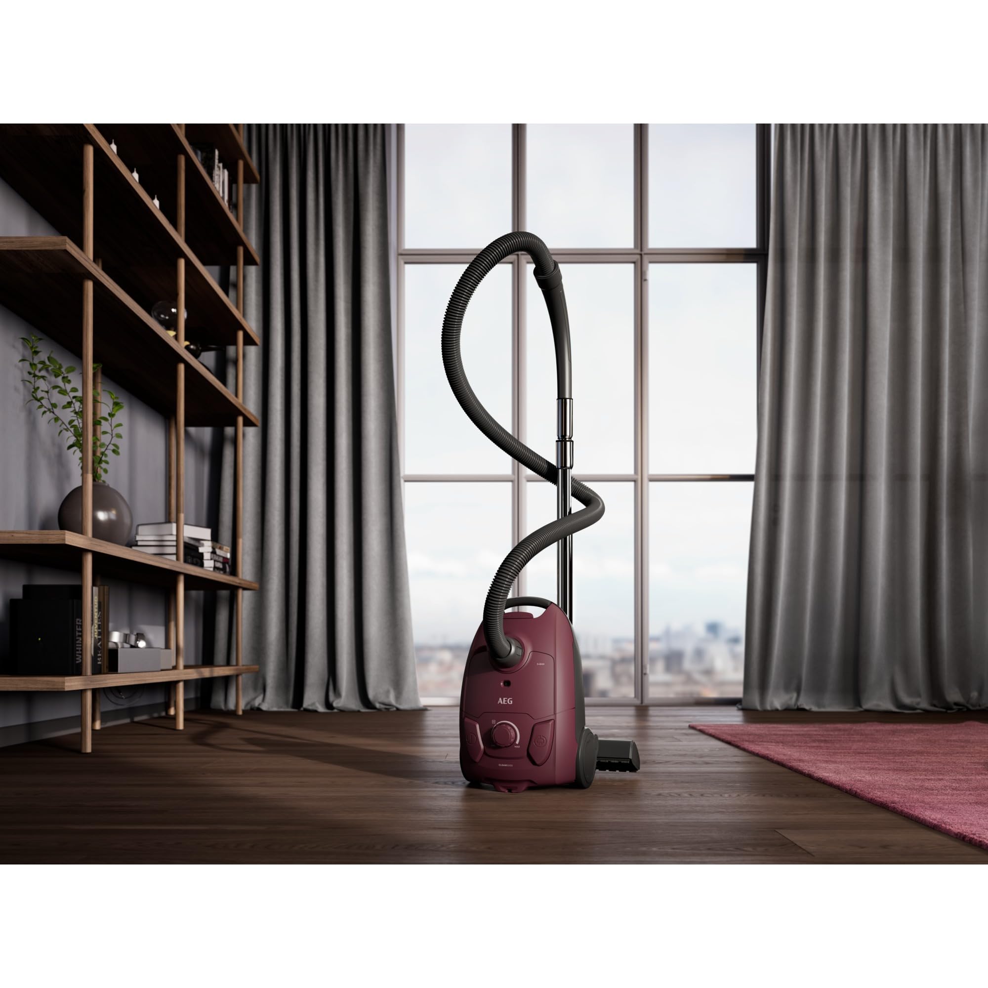 AEG 5000 Series AB51C2DR Bagged Cylinder Vacuum Cleaner | 1492W | 3L Capacity | Dark Red 8
