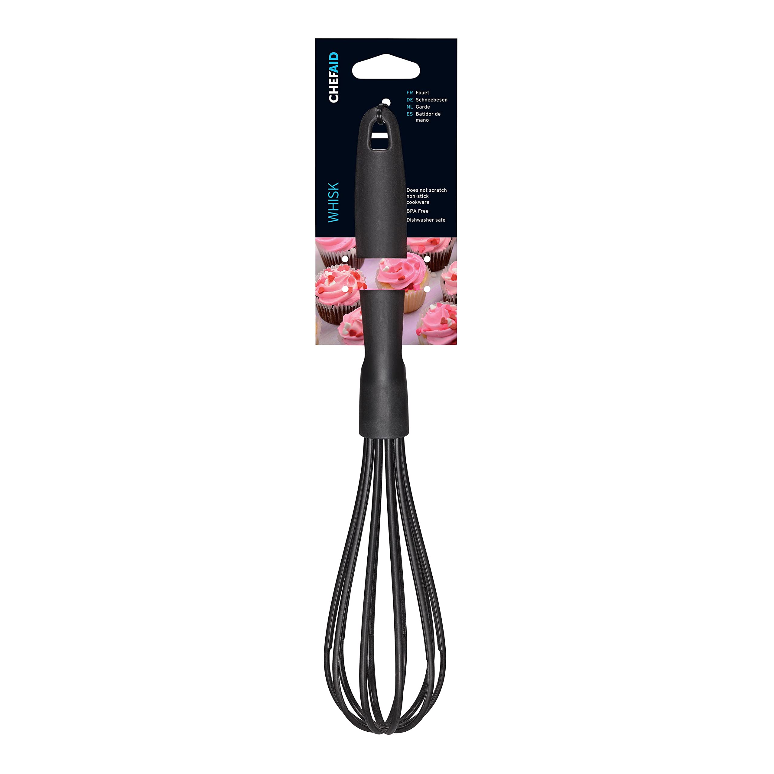 Chef Aid Nylon Whisk - BPA Free & Non-Scratch for Non-Stick Cookware | 32 cm 2