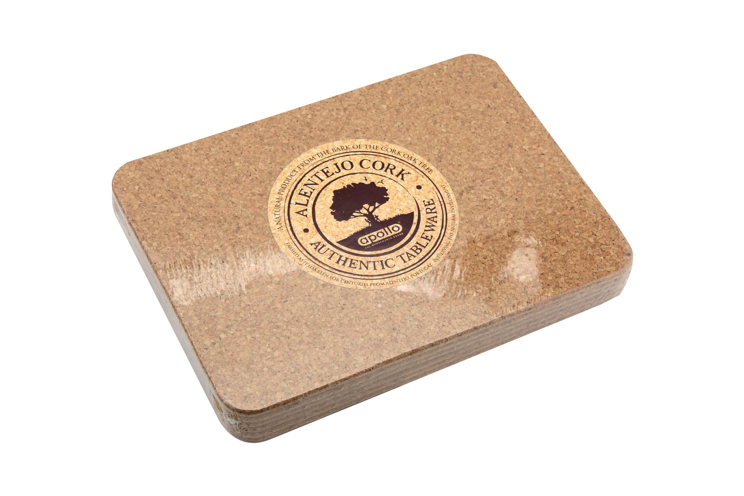apollo THE HOUSEWARES BRAND 1561 Cork Placemat Set - Heat Resistant | Set of 6 | Multi-Colour 2