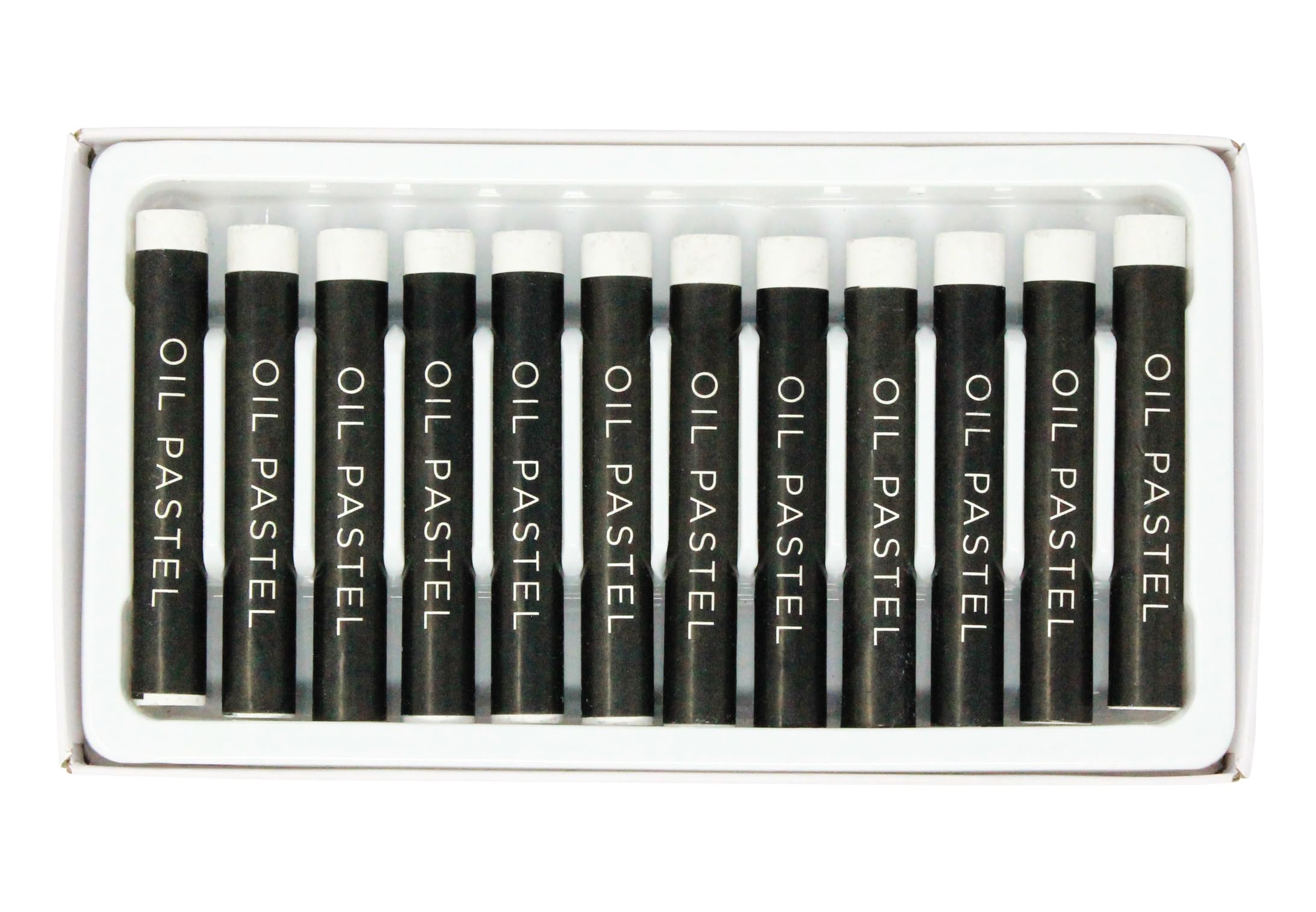 Bright Ideas Regular Oil Pastels - White Color | 12 Pack | Non-Toxic 2