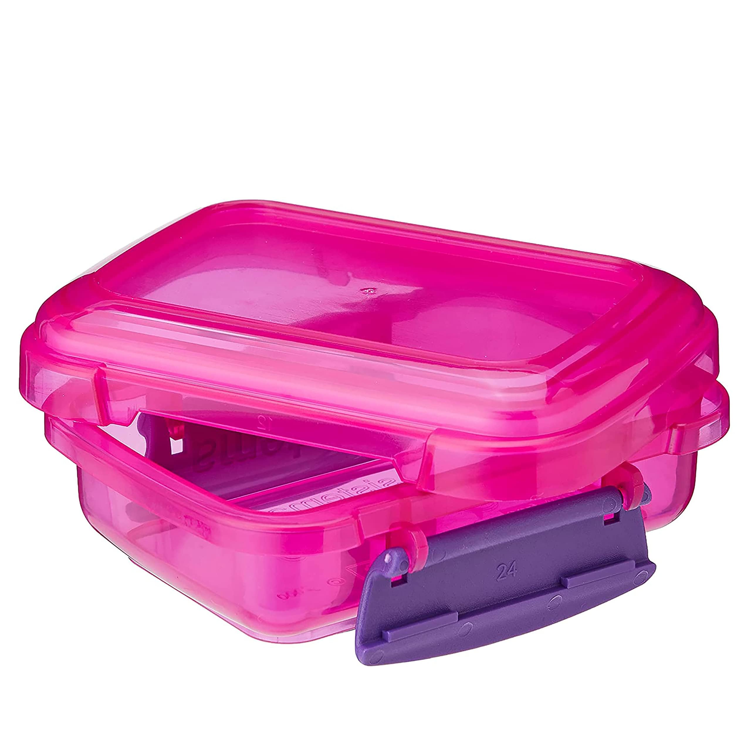 Sistema Snack Pots - 200 ml Capacity, 3 Count | BPA-Free Plastic | Assorted Colors 7