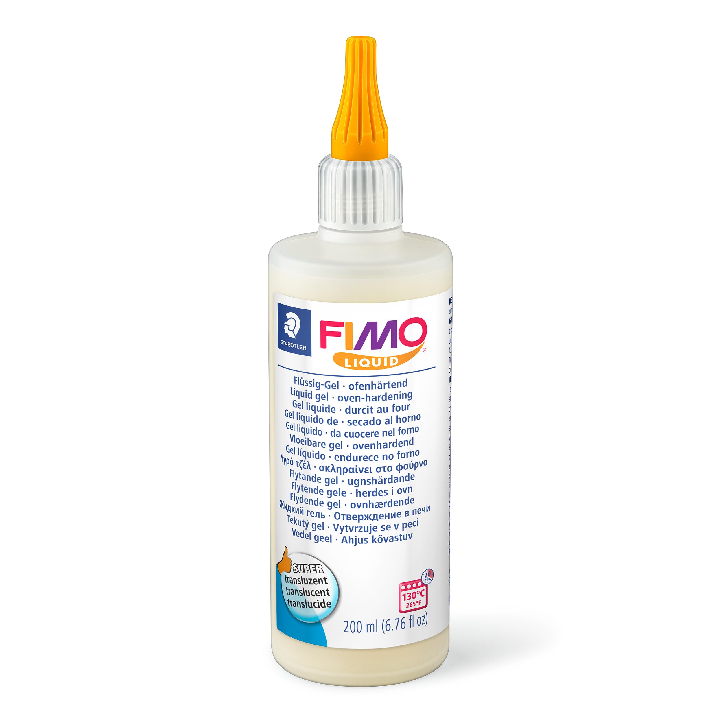 Fimo Liquid Oven-Hardening Decorating Gel - Translucent | 200ml | For Polymer Clay Embellishment 1